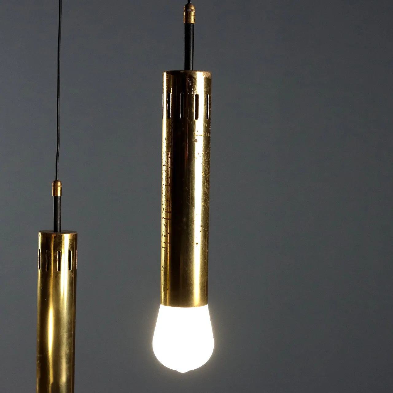 Lampadario a tre punti luce, anni '60 3