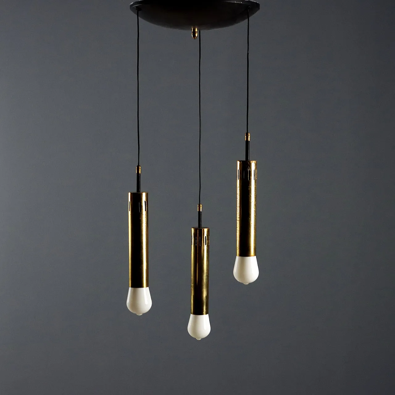 Lampadario a tre punti luce, anni '60 5