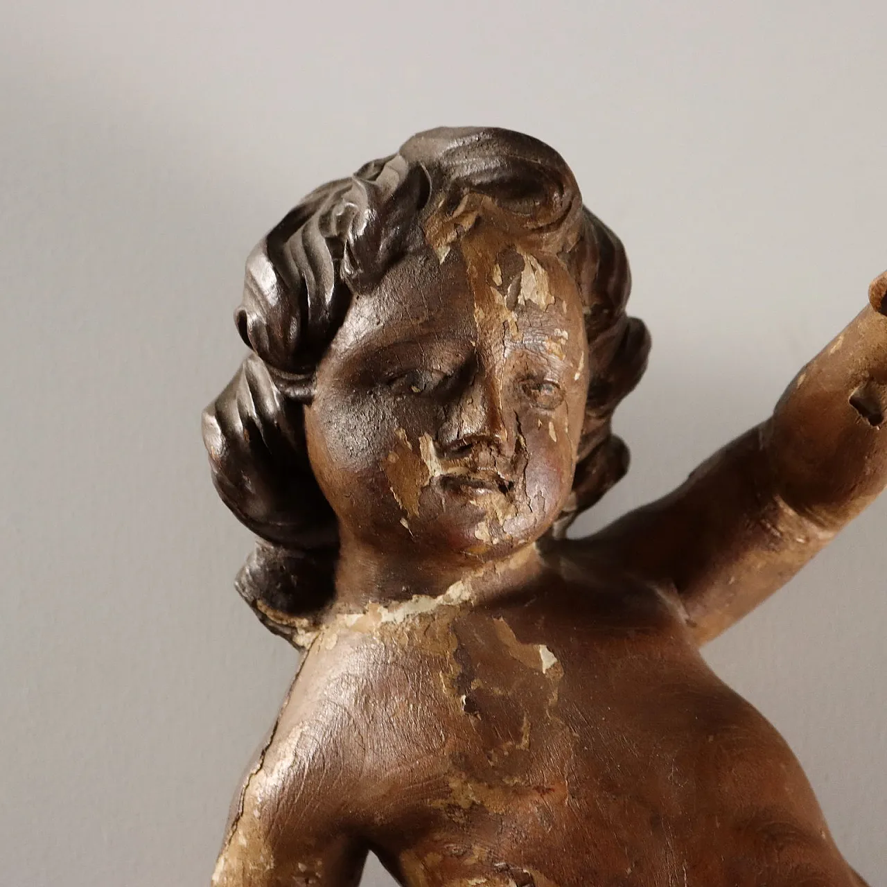 Coppia di putti in legno, '700 4