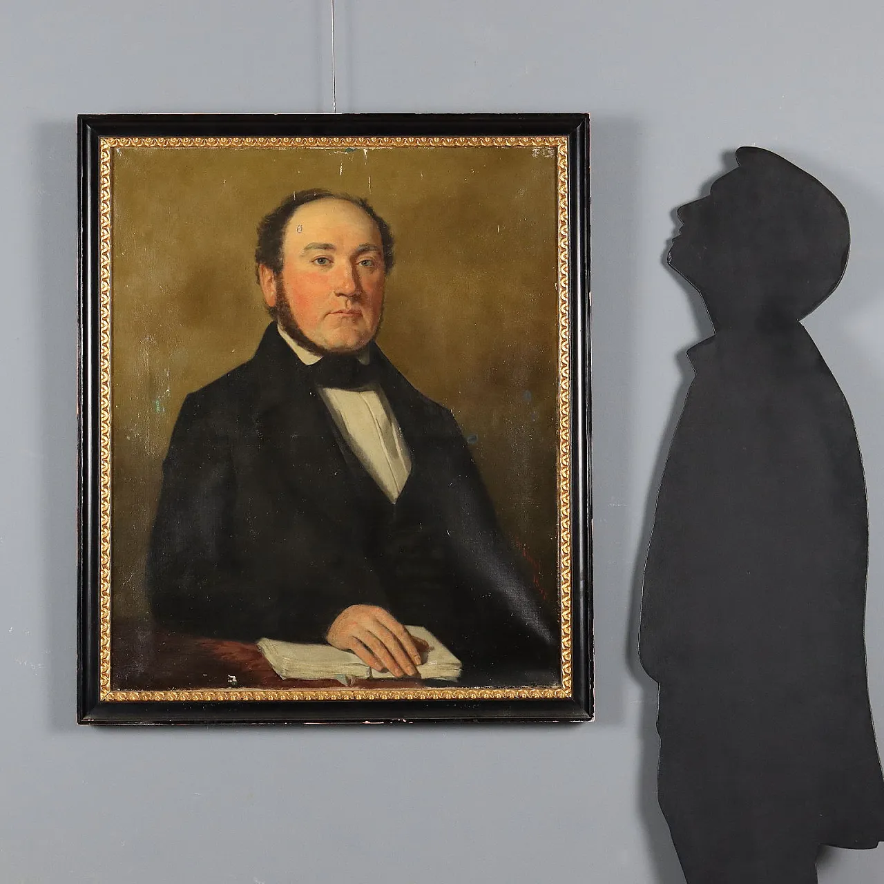 Germain Paget, Ritratto, olio su tela, '800 2