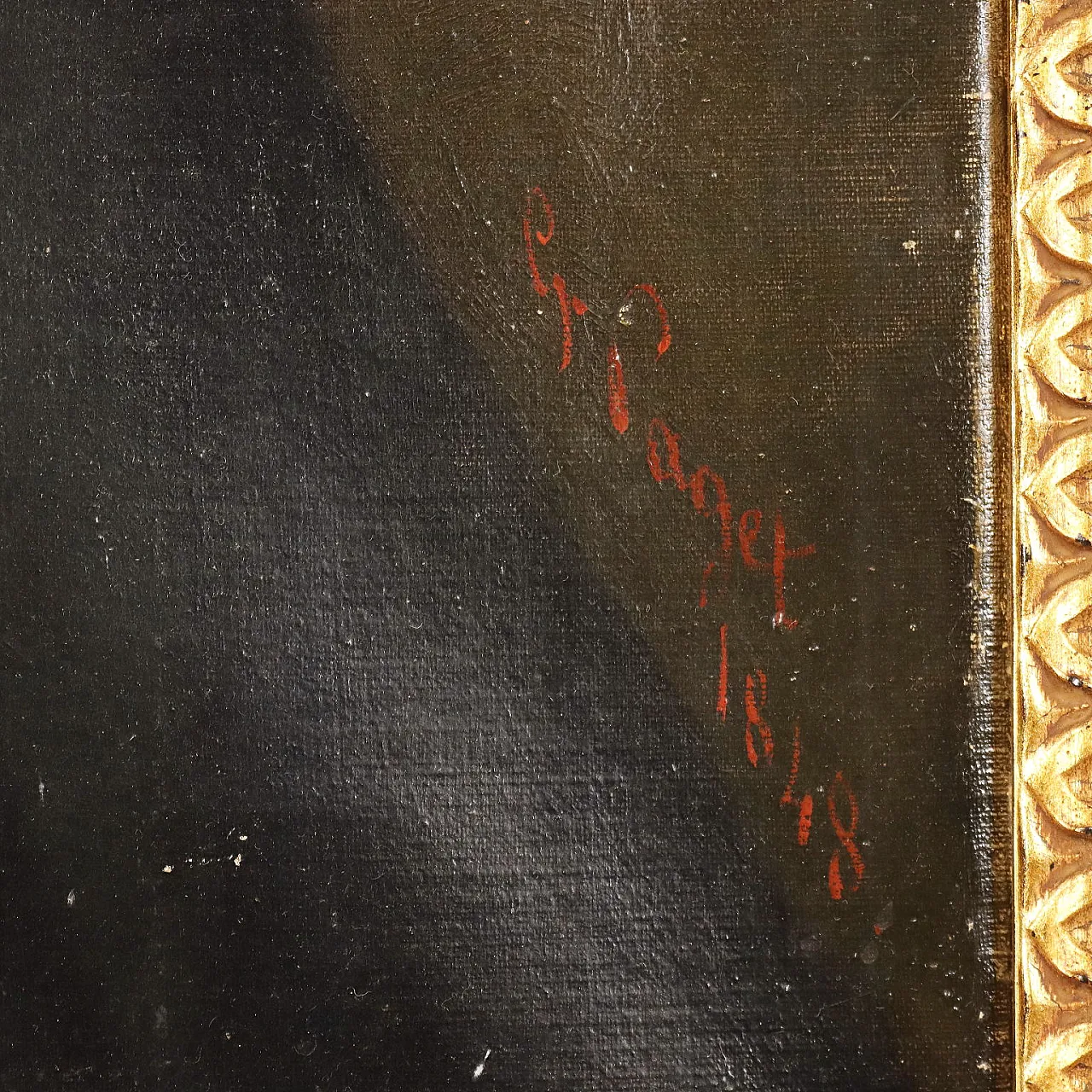 Germain Paget, Ritratto, olio su tela, '800 8
