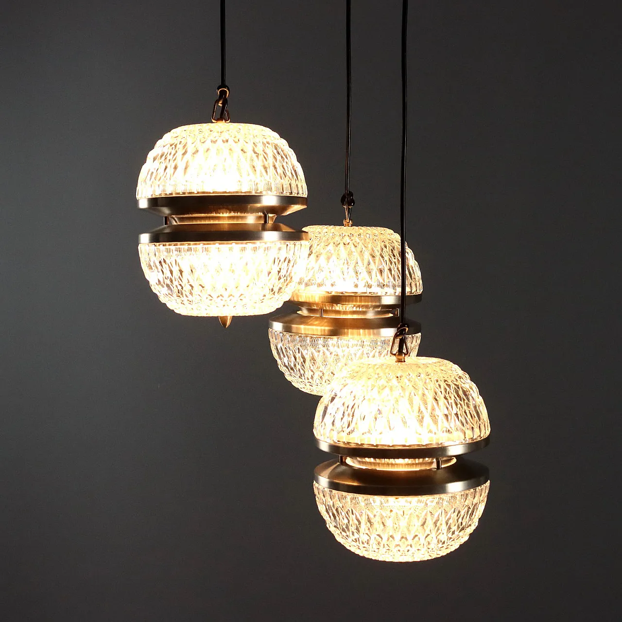 Lampada a tre luci, fine '900 3