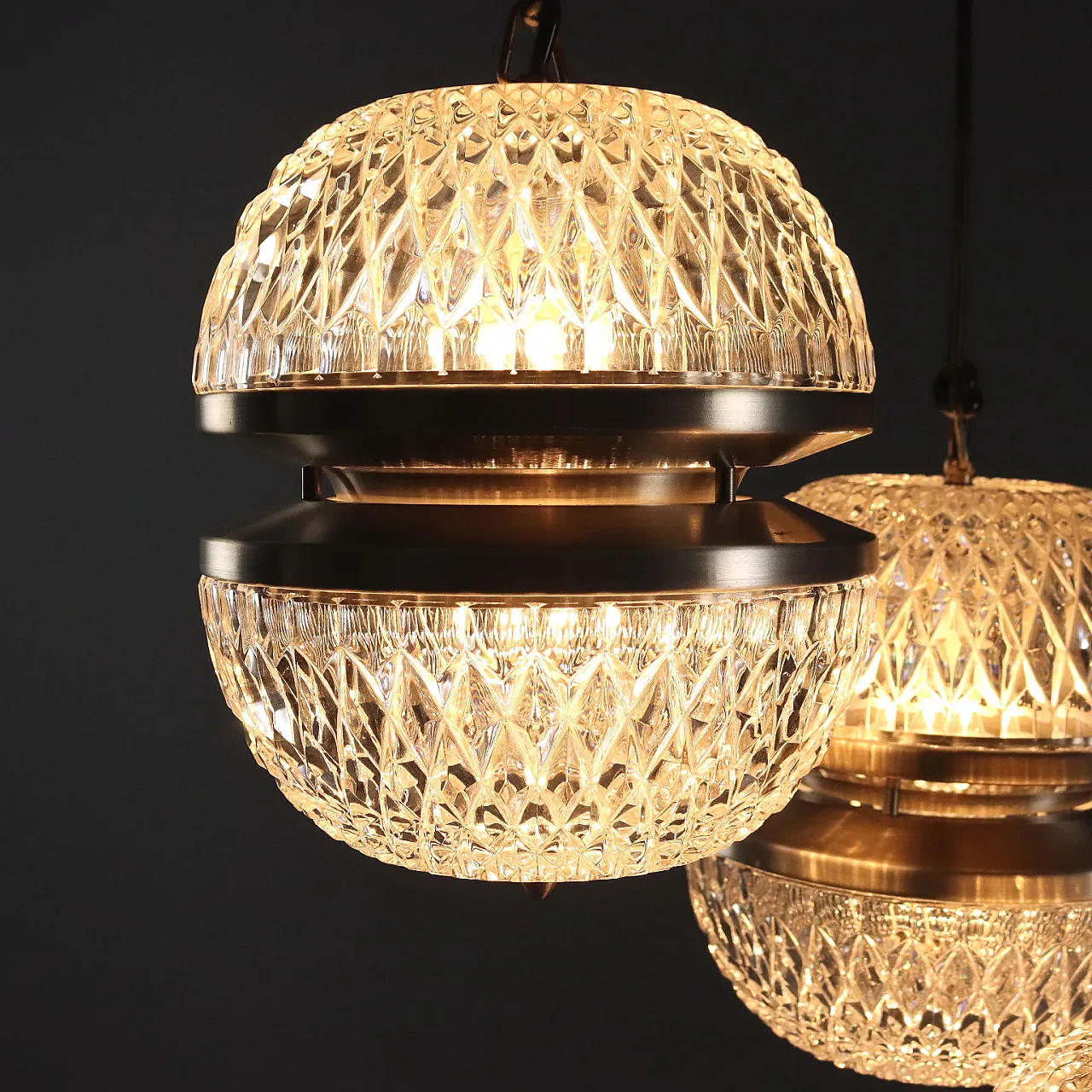 Lampada a tre luci, fine '900 4