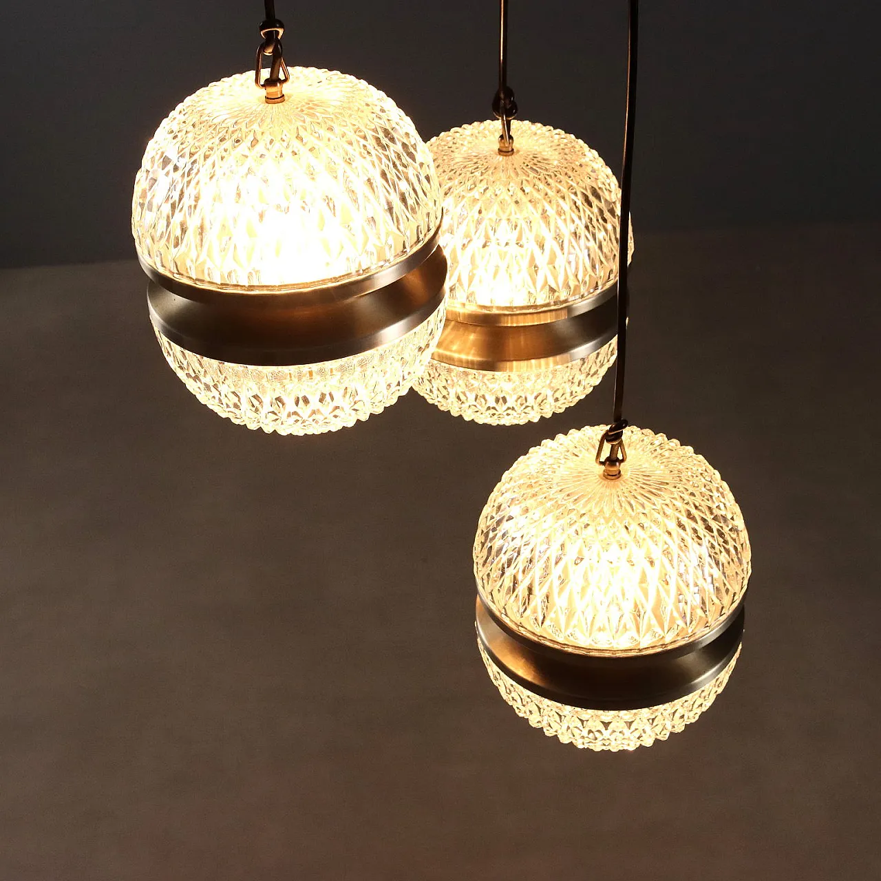 Lampada a tre luci, fine '900 5