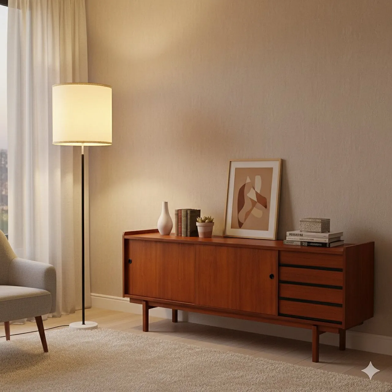 Lampada da terra, metà '900 2