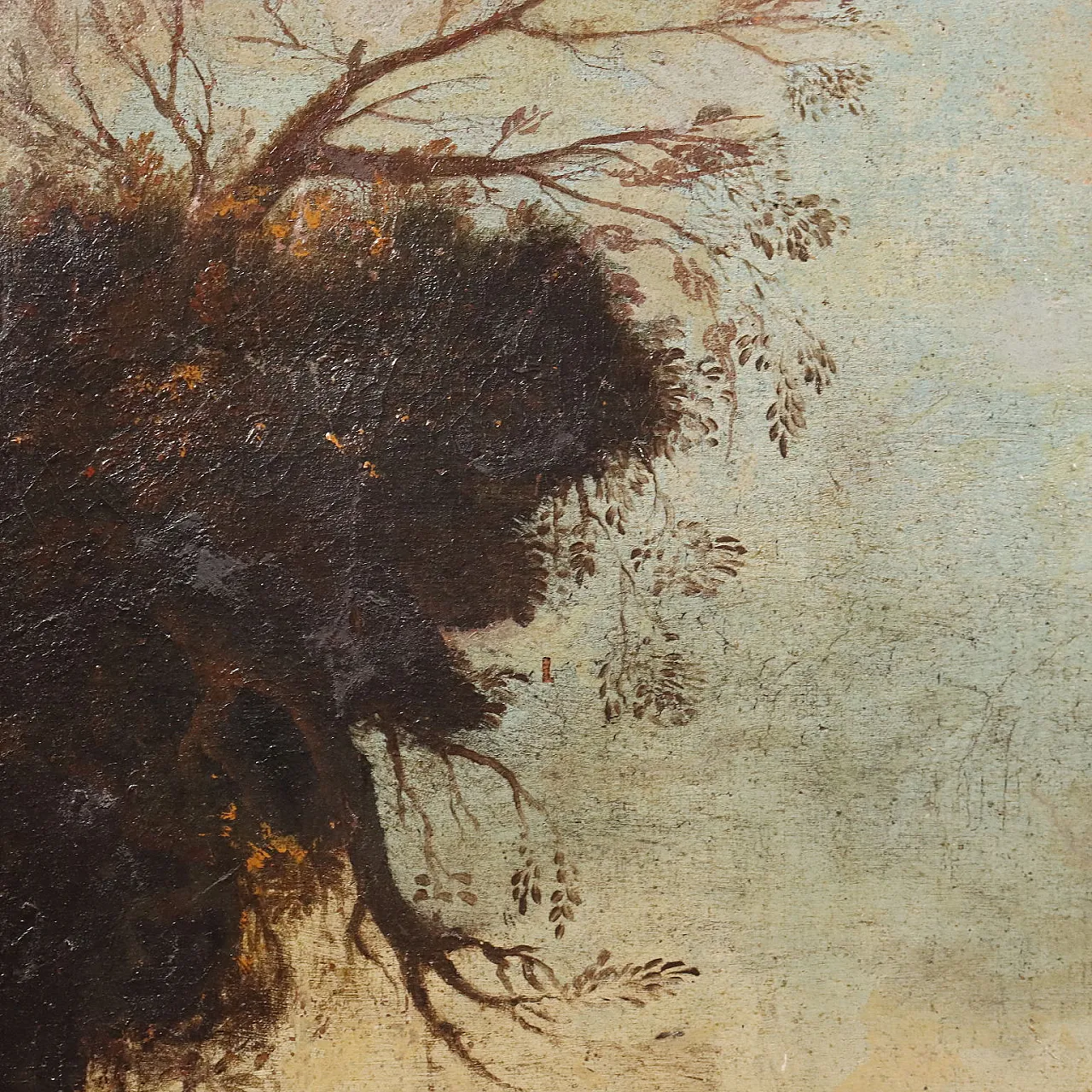 Paesaggio con Santo Eremita, olio su tela, '900 7