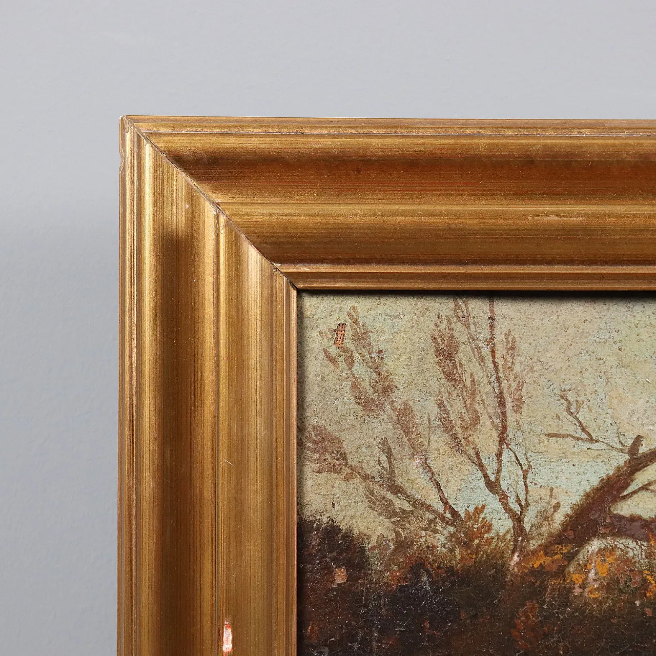 Paesaggio con Santo Eremita, olio su tela, '900 8