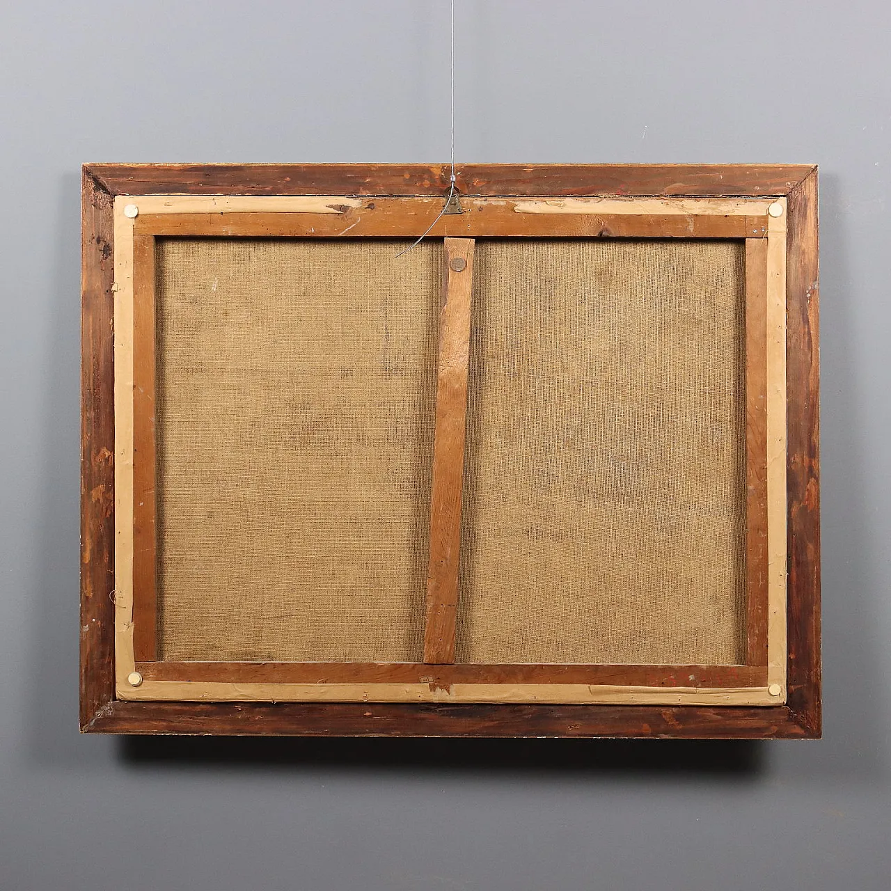 Paesaggio con Santo Eremita, olio su tela, '900 10