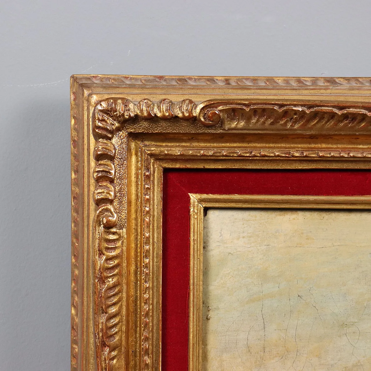 Paesaggio Fluviale con Figure, olio su tela, '600 9