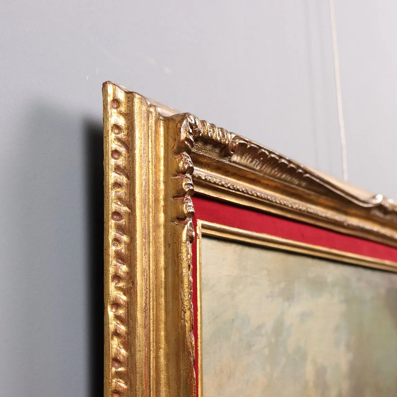 Paesaggio Fluviale con Figure, olio su tela, '600 10