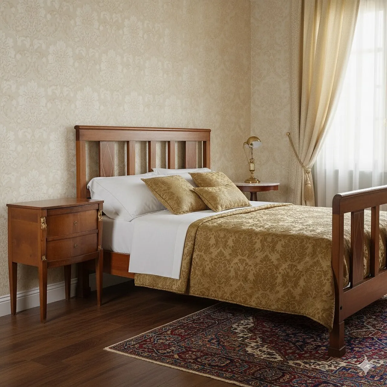 Comodino Impero in noce, '800 2