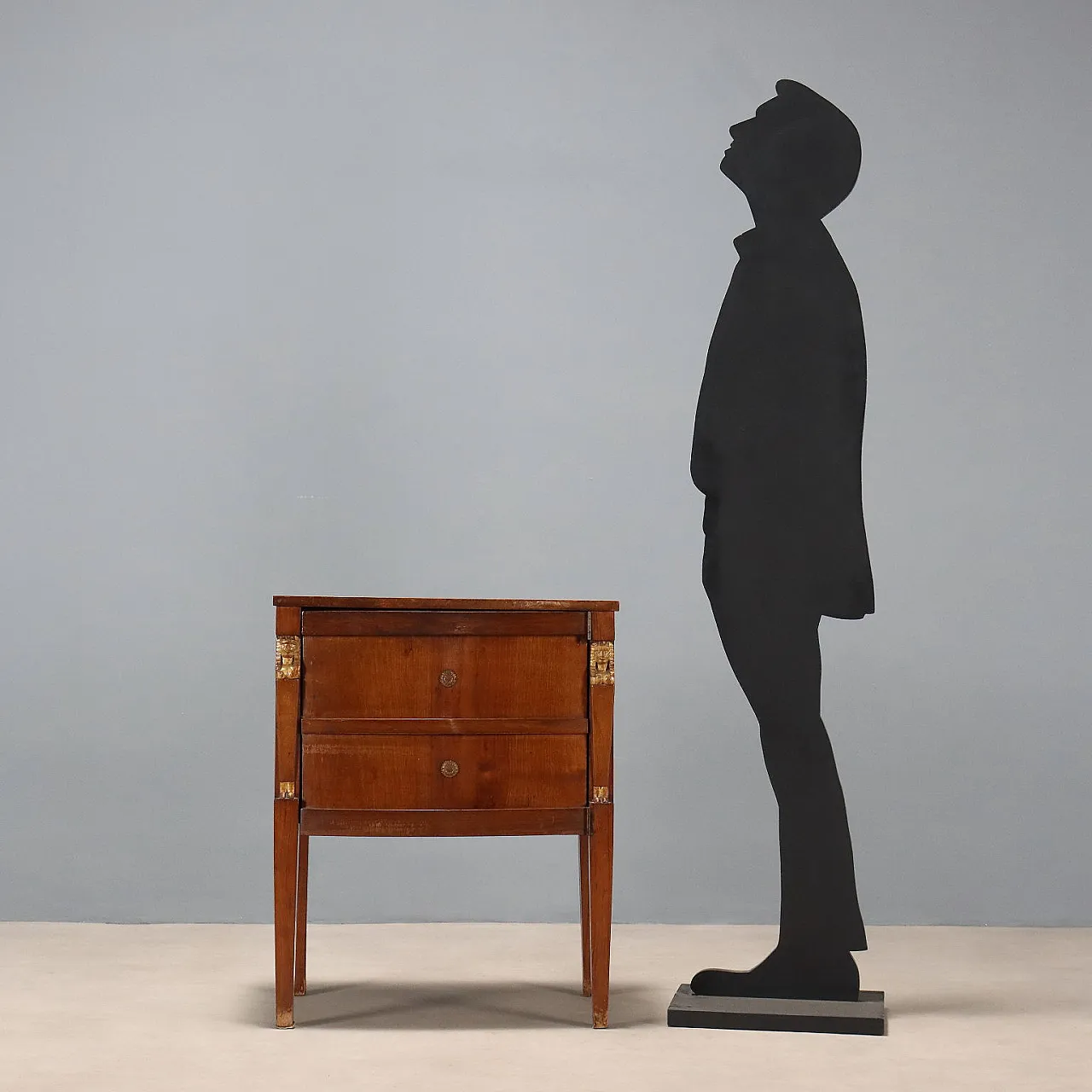 Comodino Impero in noce, '800 3