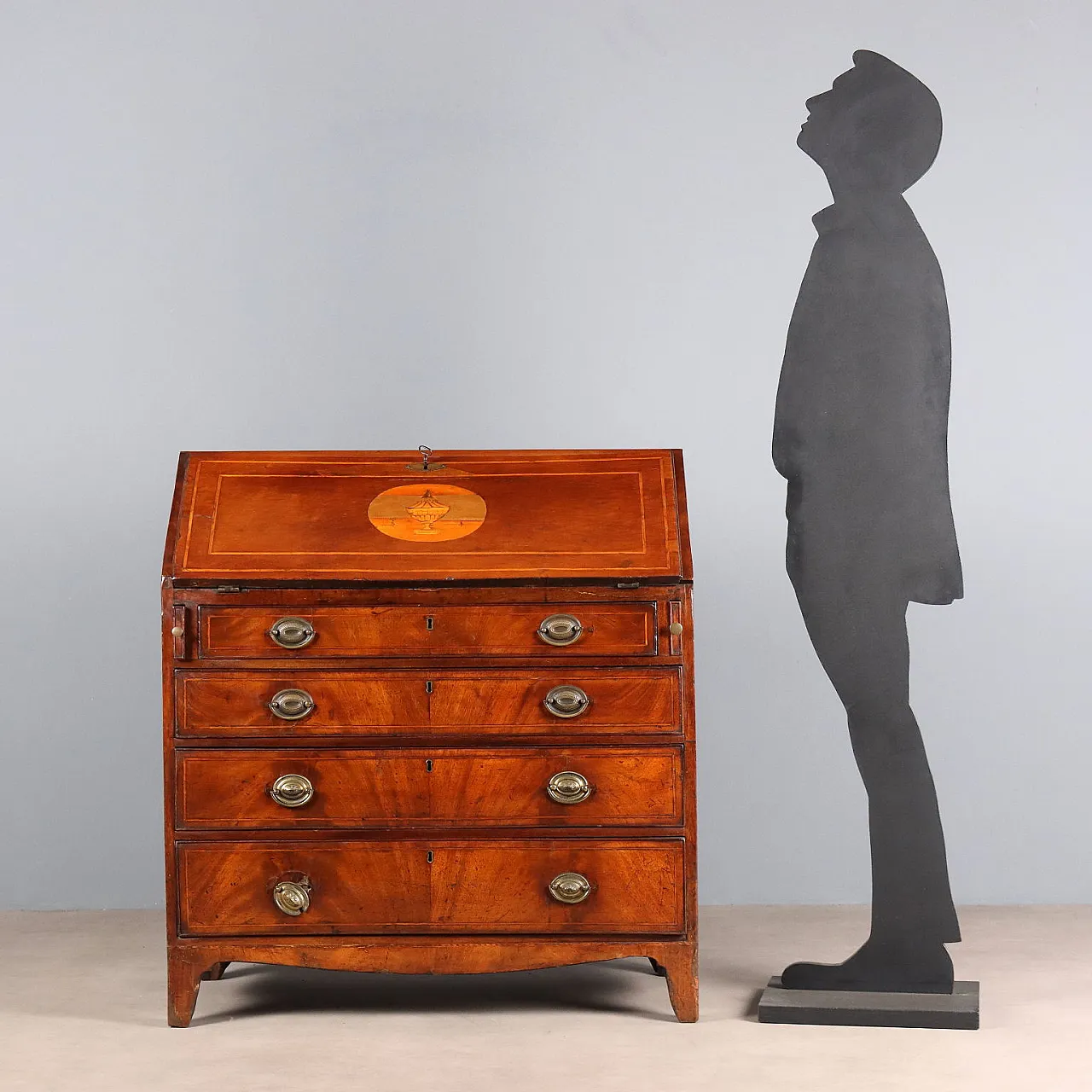 Ribalta in noce con filettature, tardo '700 3