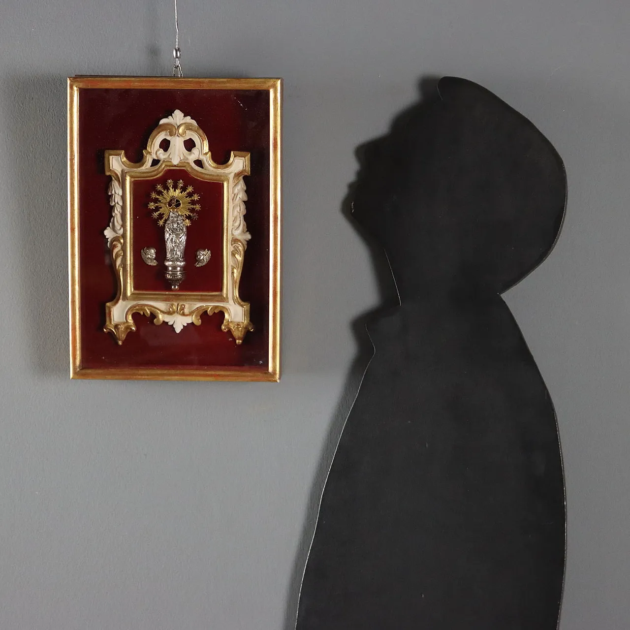 Madonna con Bambino in teca, '800 3