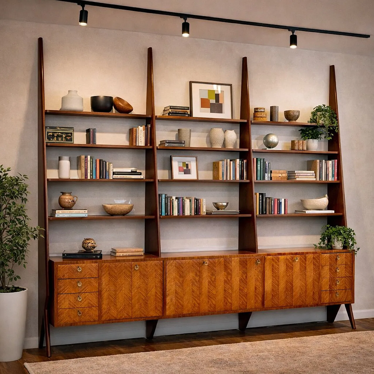 Libreria da parete, anni '60 2