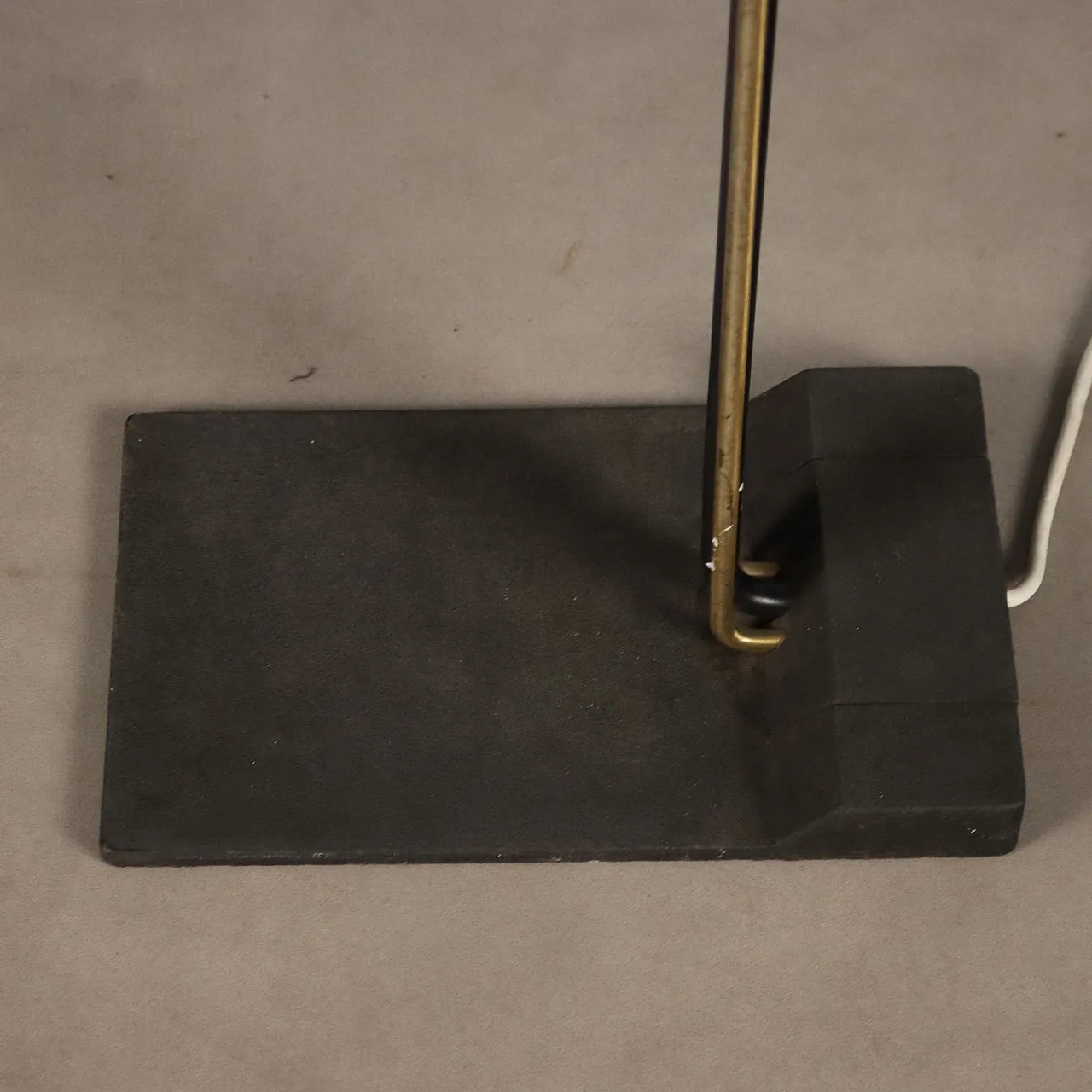 Lampada da terra in metallo, anni '80 8