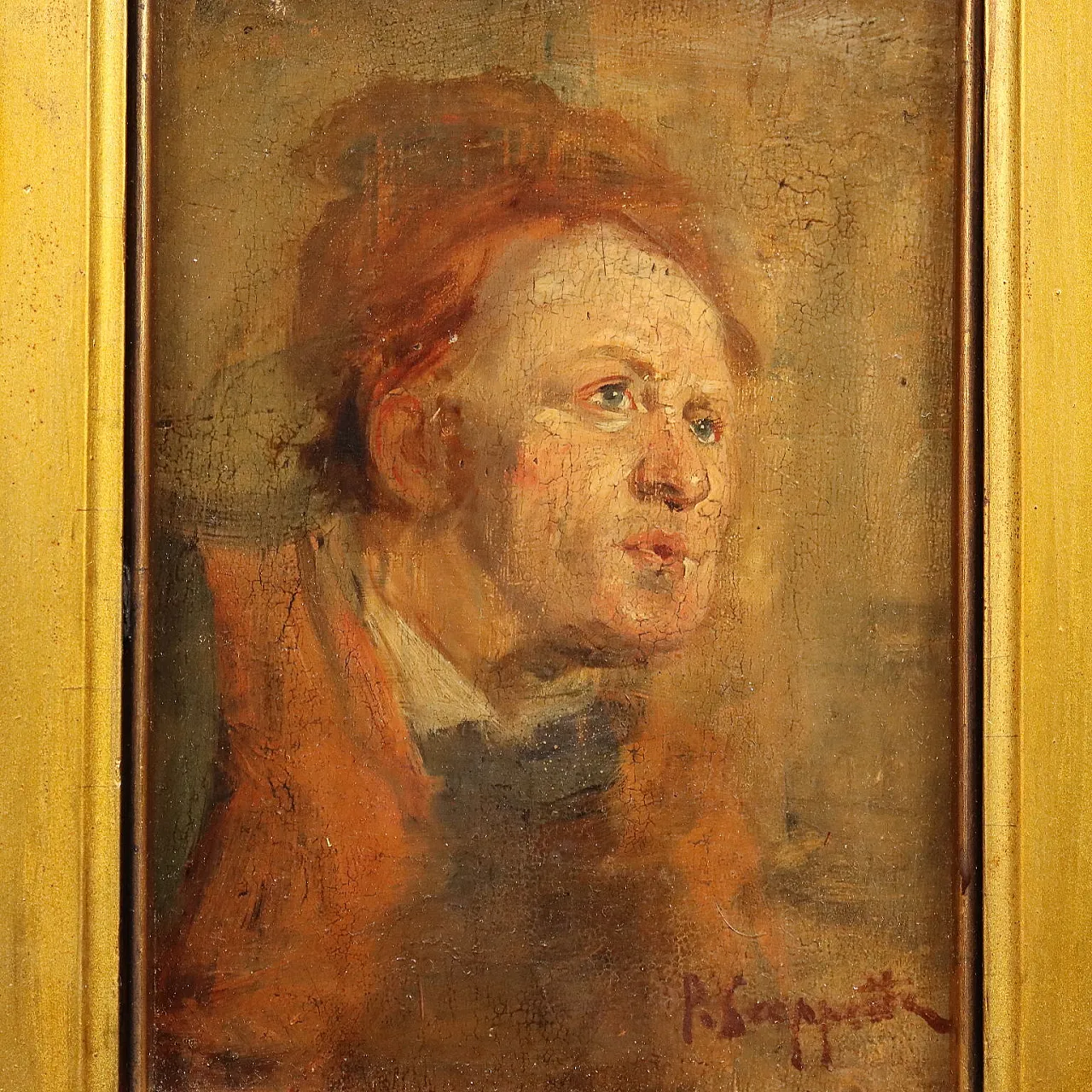 Dipinto di Pietro Scoppetta, olio su tavola, '800 3