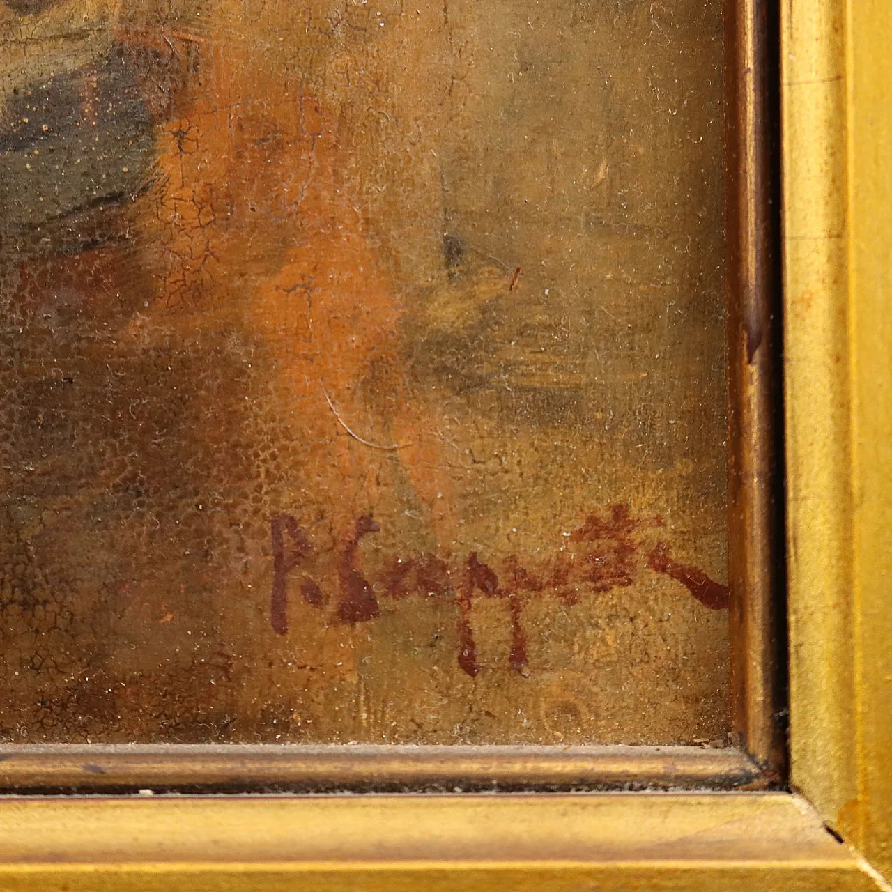 Dipinto di Pietro Scoppetta, olio su tavola, '800 6