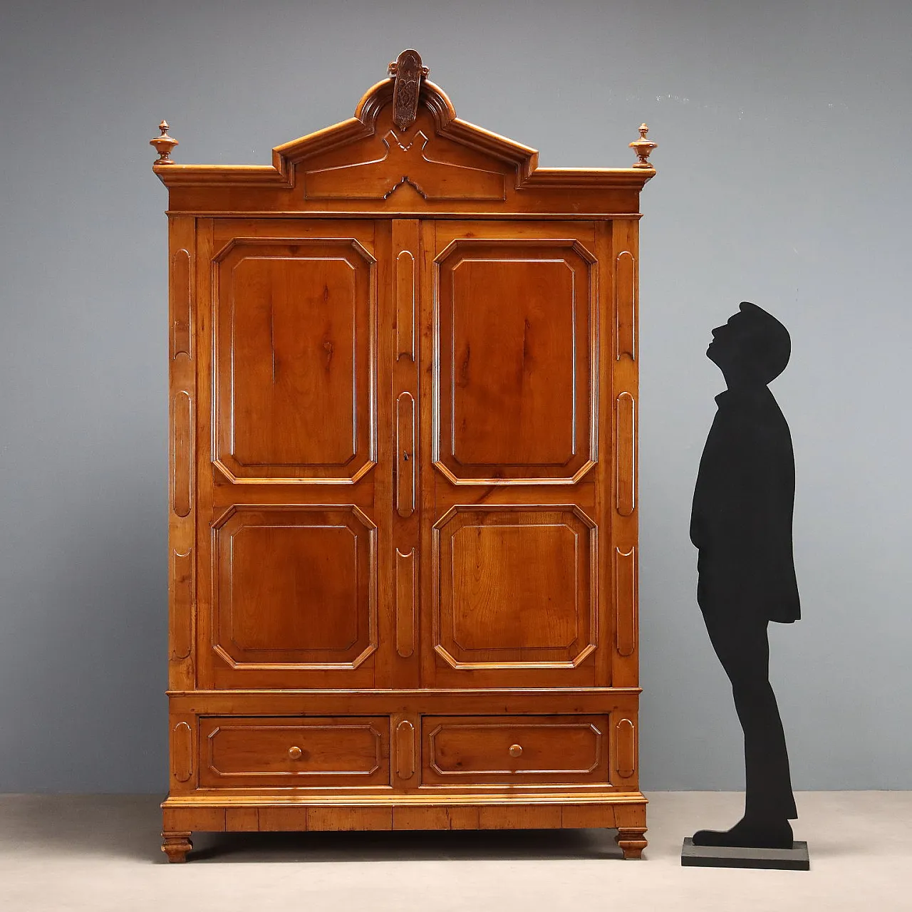 Armadio Umbertino in ciliegio, '800 3