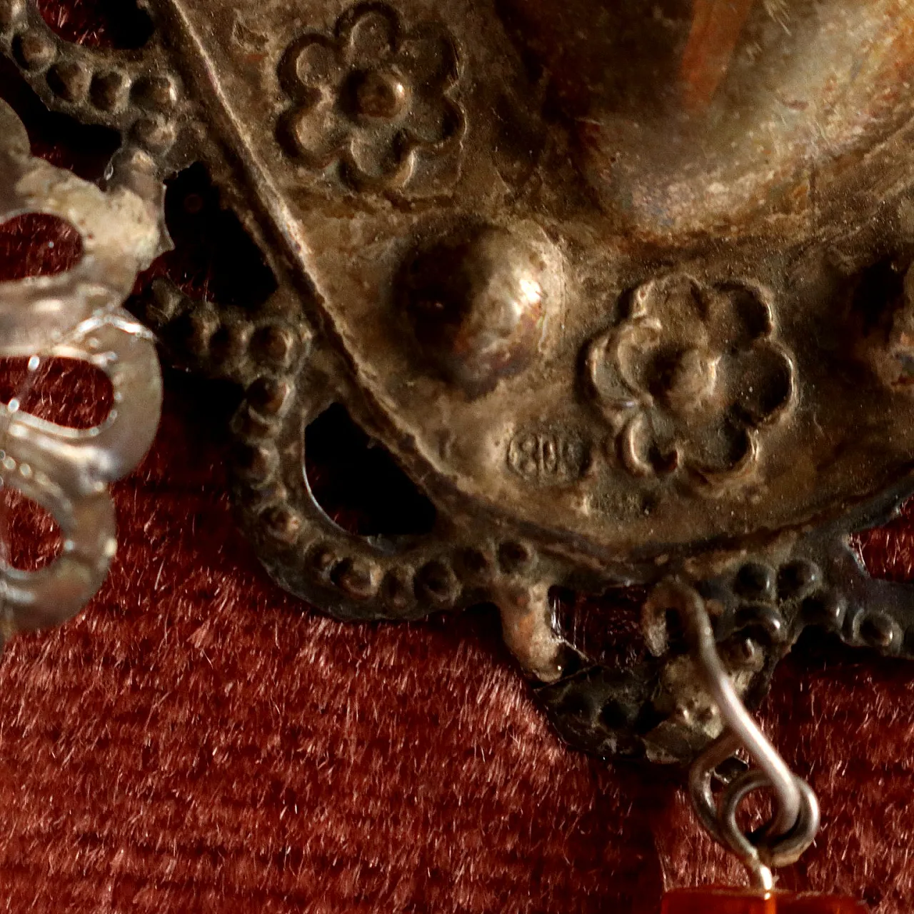 Sacred Heart in Silver Ex Voto, 20th century 5