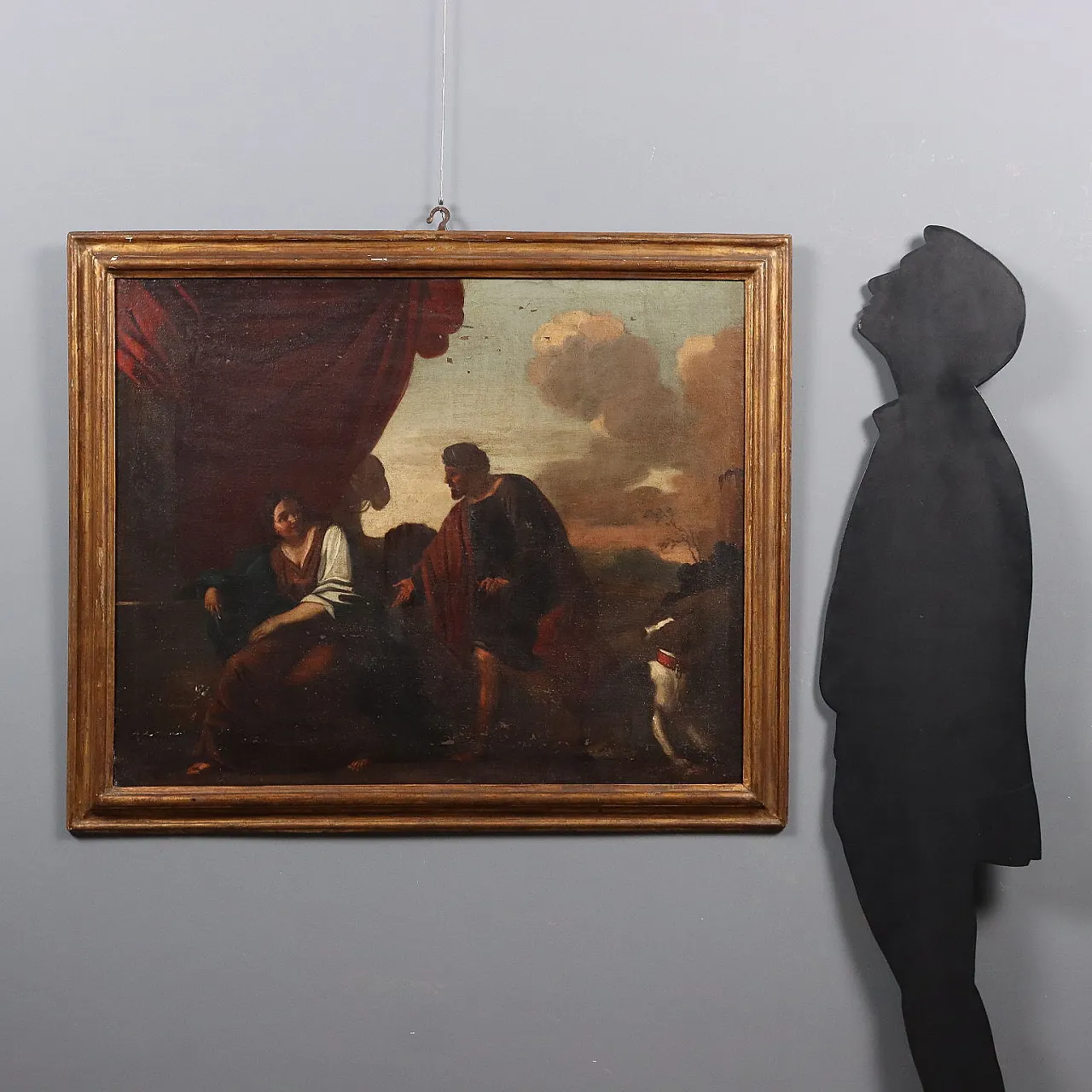 Biblical scene, oil on canvas, 17th century 2