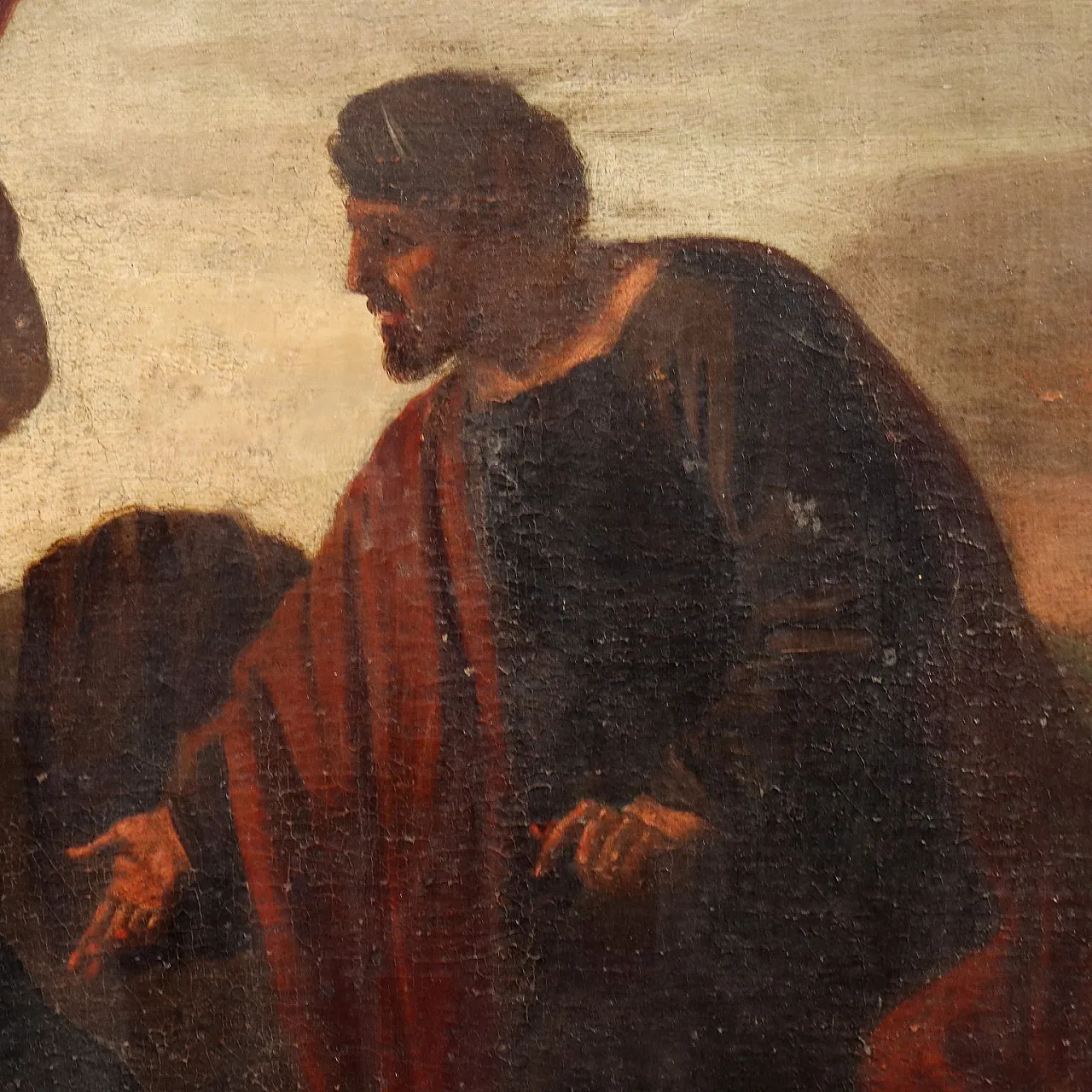 Biblical scene, oil on canvas, 17th century 5
