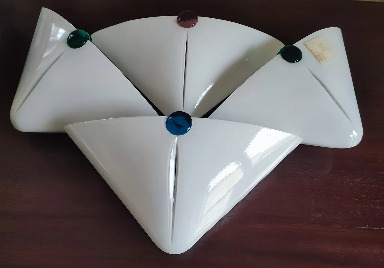 10 lampade da parete moderne in Vetro di Murano, De Majo anni '70 10