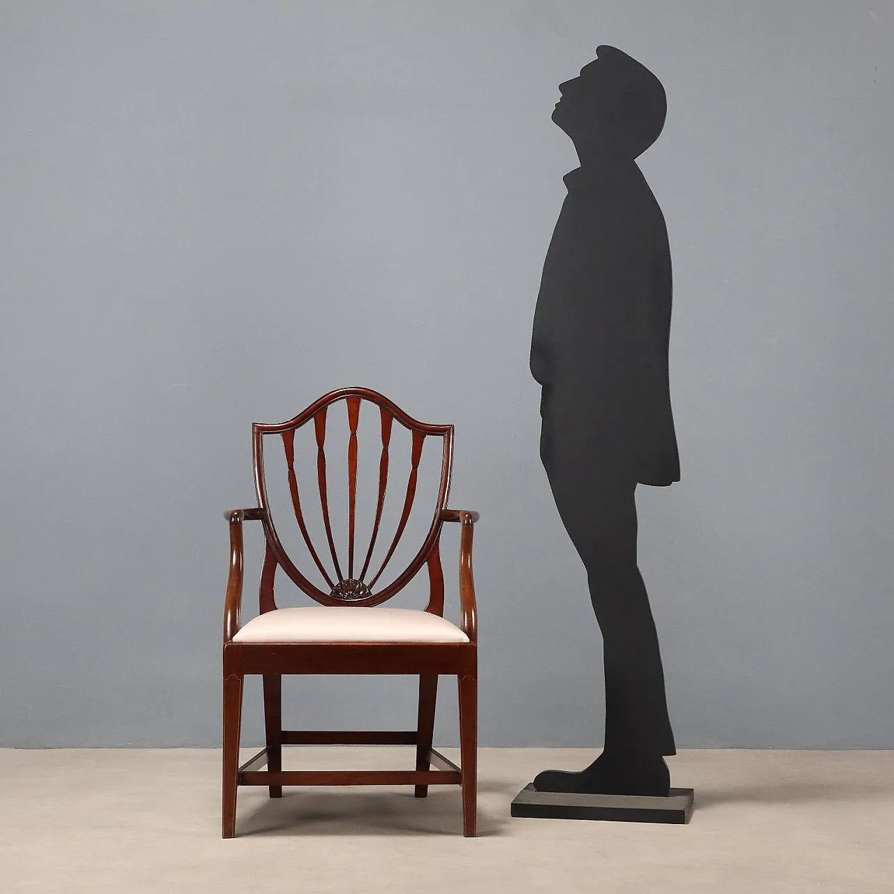 Regency style armchair in mahogany, 19th century 3