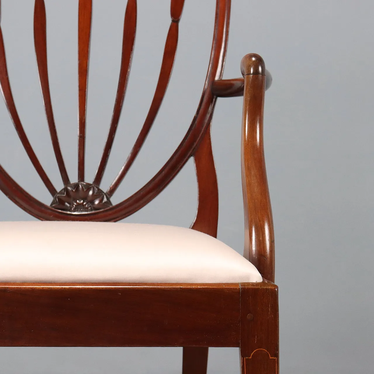 Regency style armchair in mahogany, 19th century 5