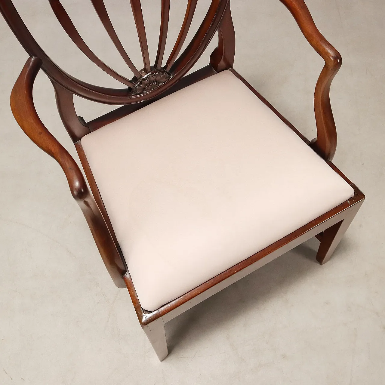 Regency style armchair in mahogany, 19th century 8