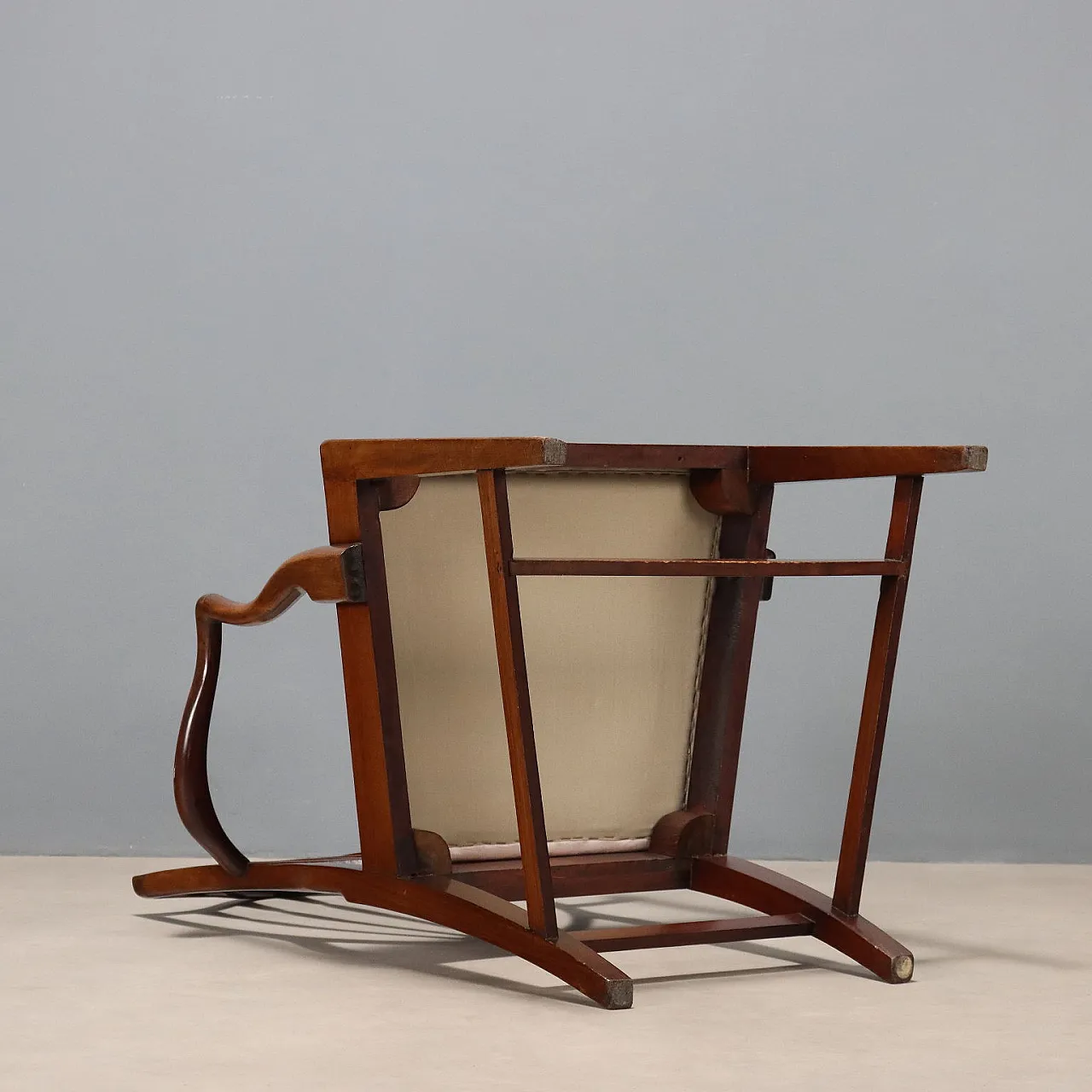 Regency style armchair in mahogany, 19th century 10