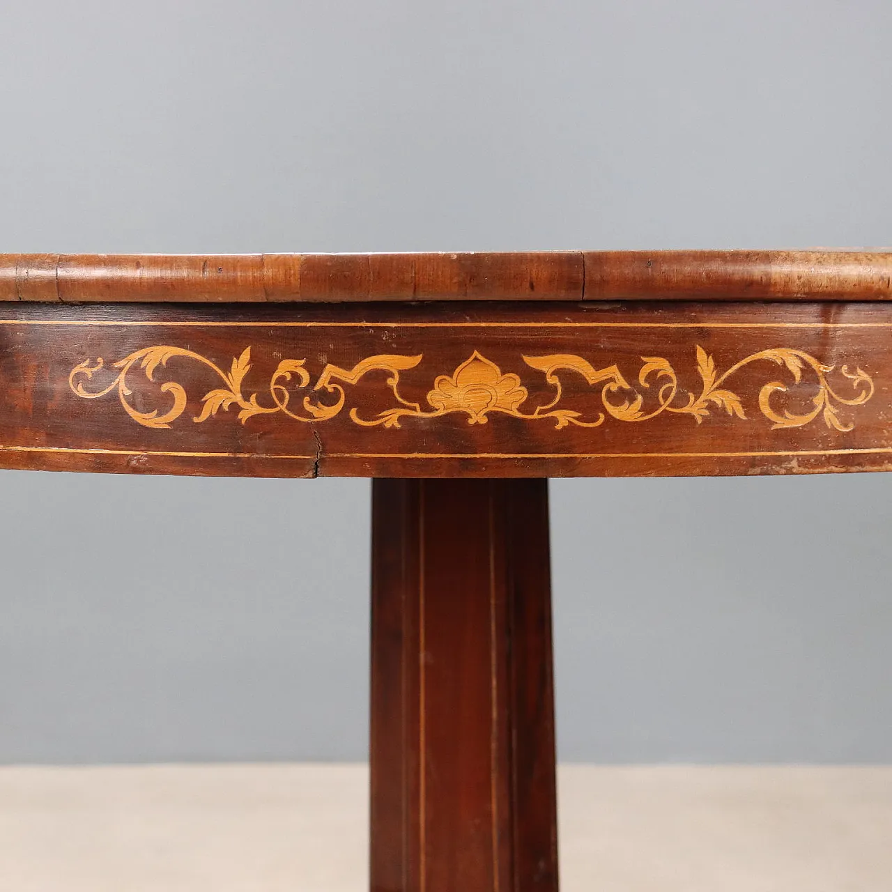 Charles X table in mahogany, 19th century 5