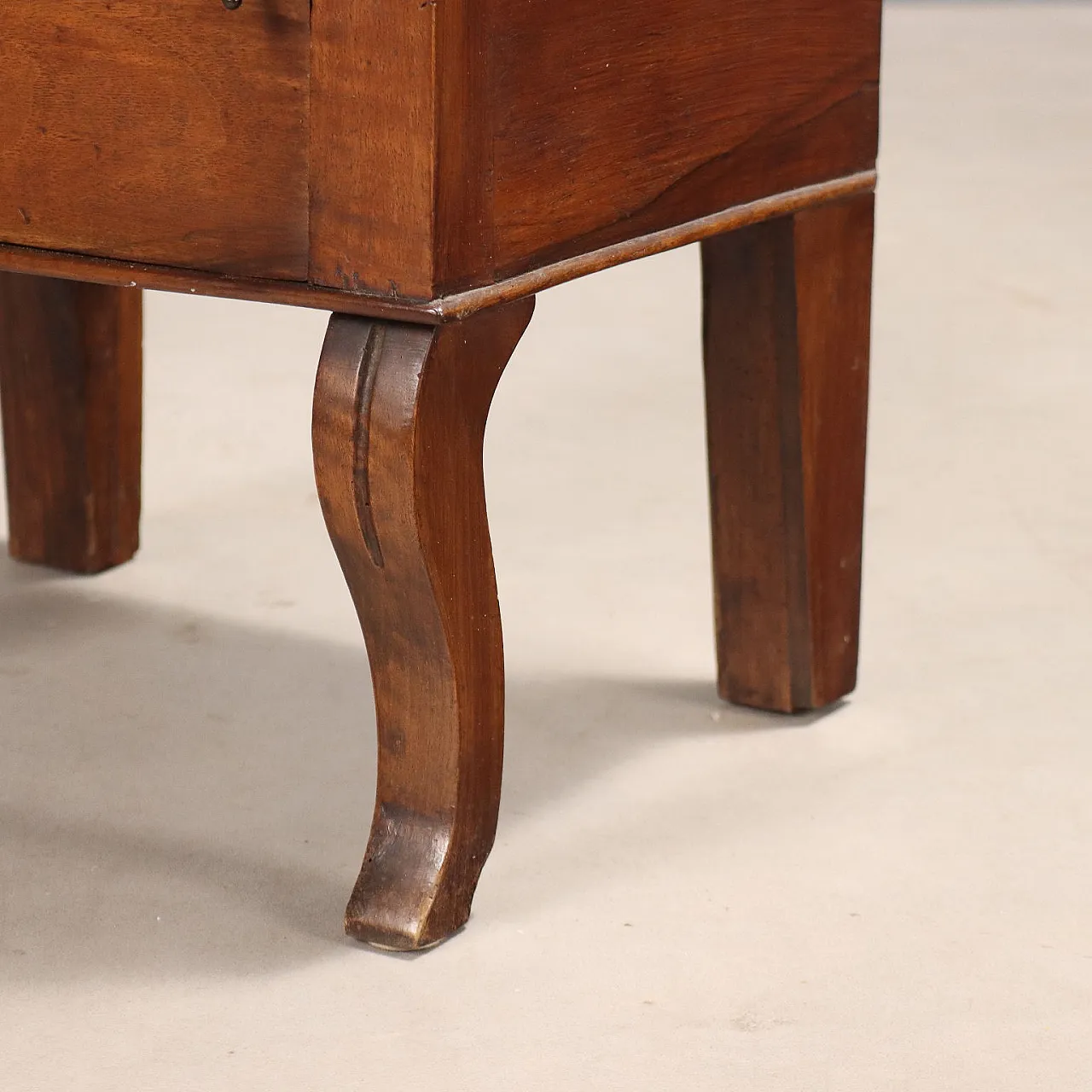 Pair of walnut bedside tables, mid-19th century 9