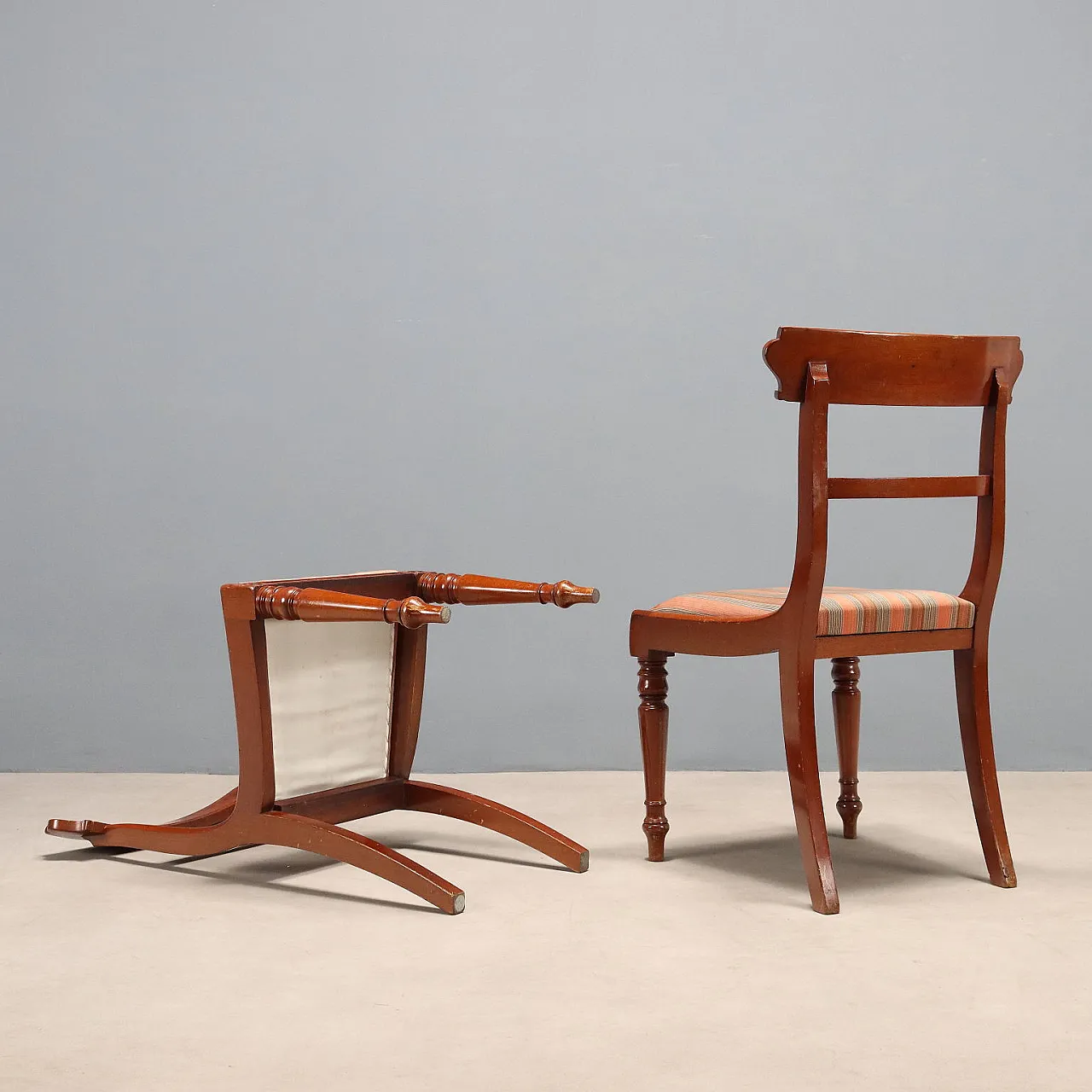 6 Edwardian mahogany chairs, early 20th century 10