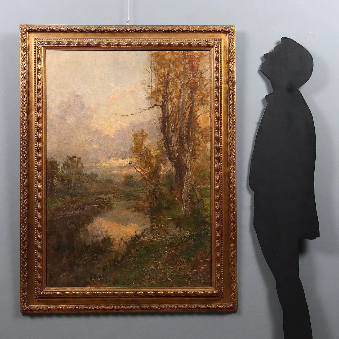 Eugenio Gignous, oil on canvas with frame, 19th century 2