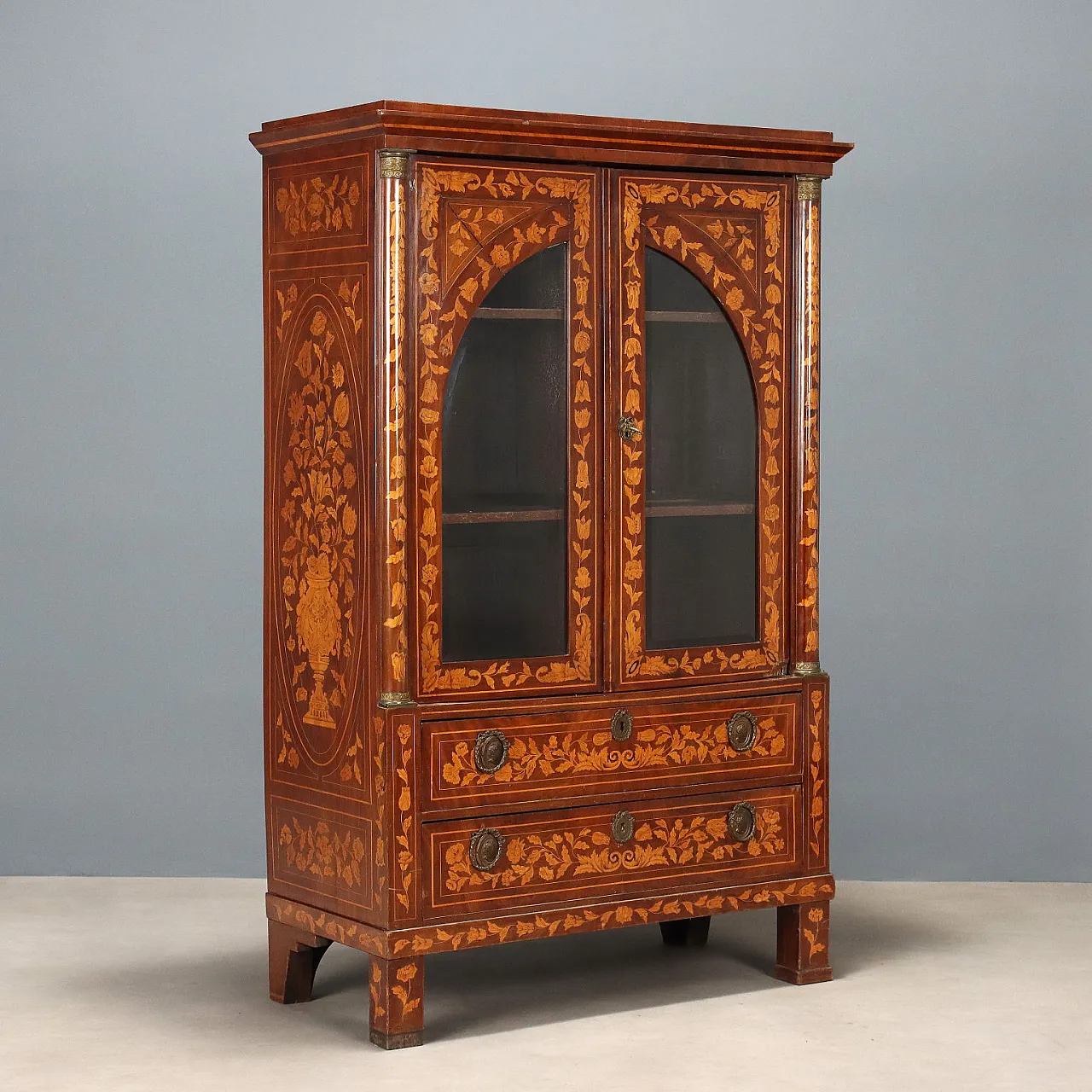 Dutch bookcase in mahogany, 19th century 1