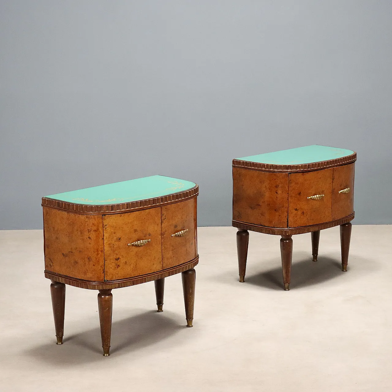 Pair of bedside tables, mid-20th century 1