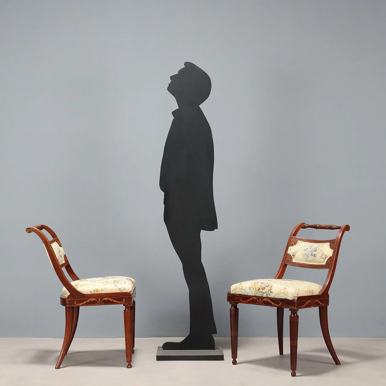 4 Sedie Vittoriane in mogano, '800 3