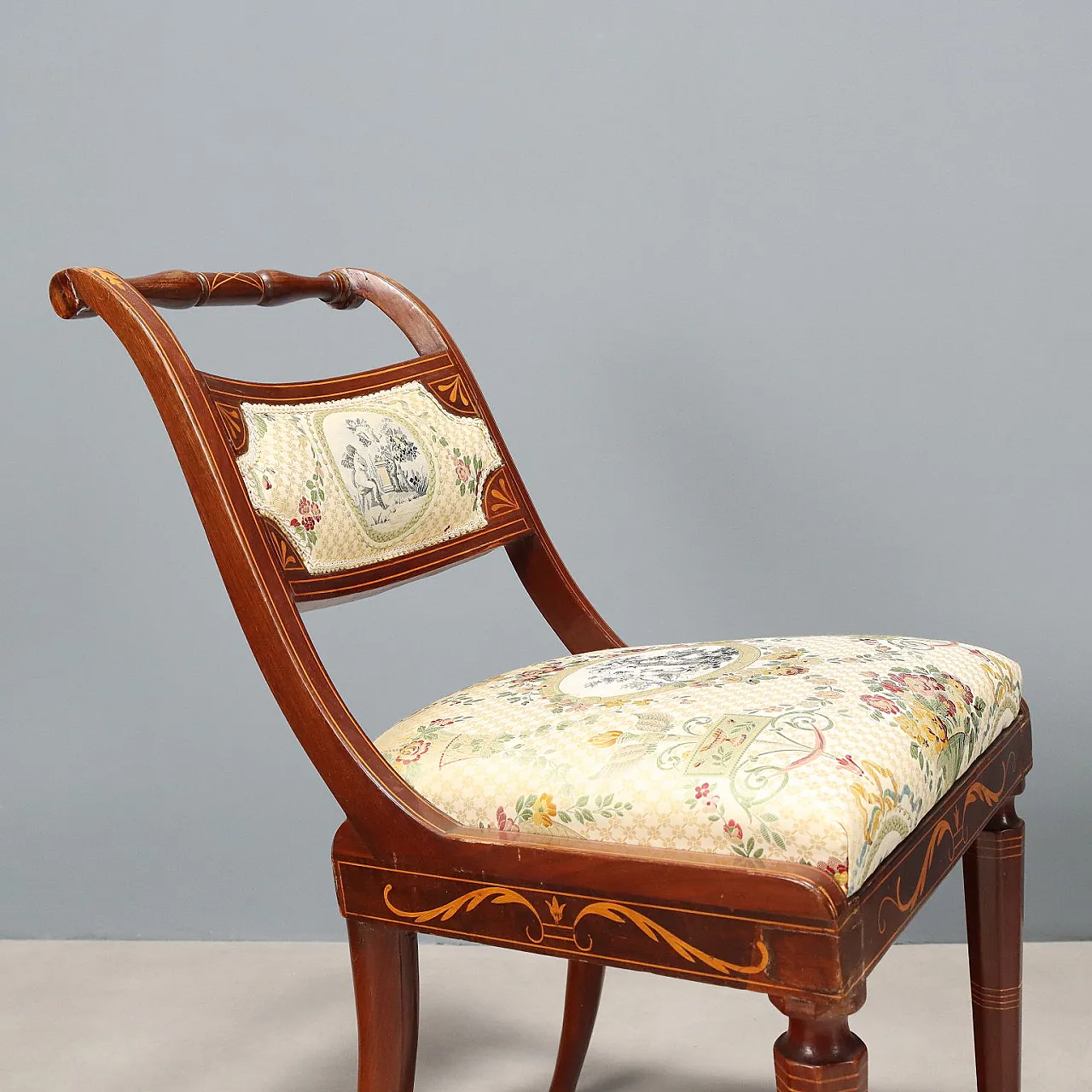 4 Sedie Vittoriane in mogano, '800 5