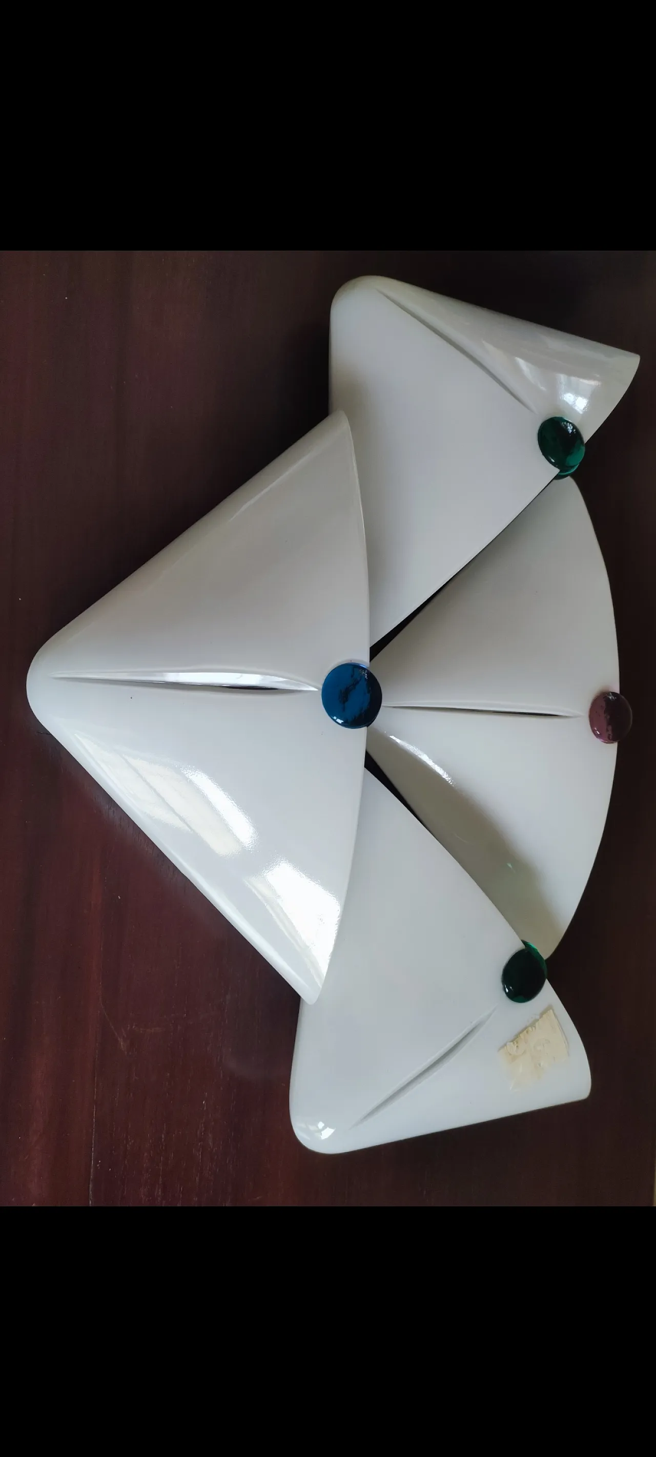 Lampade da parete De Majo in vetro di murano, anni 70 2