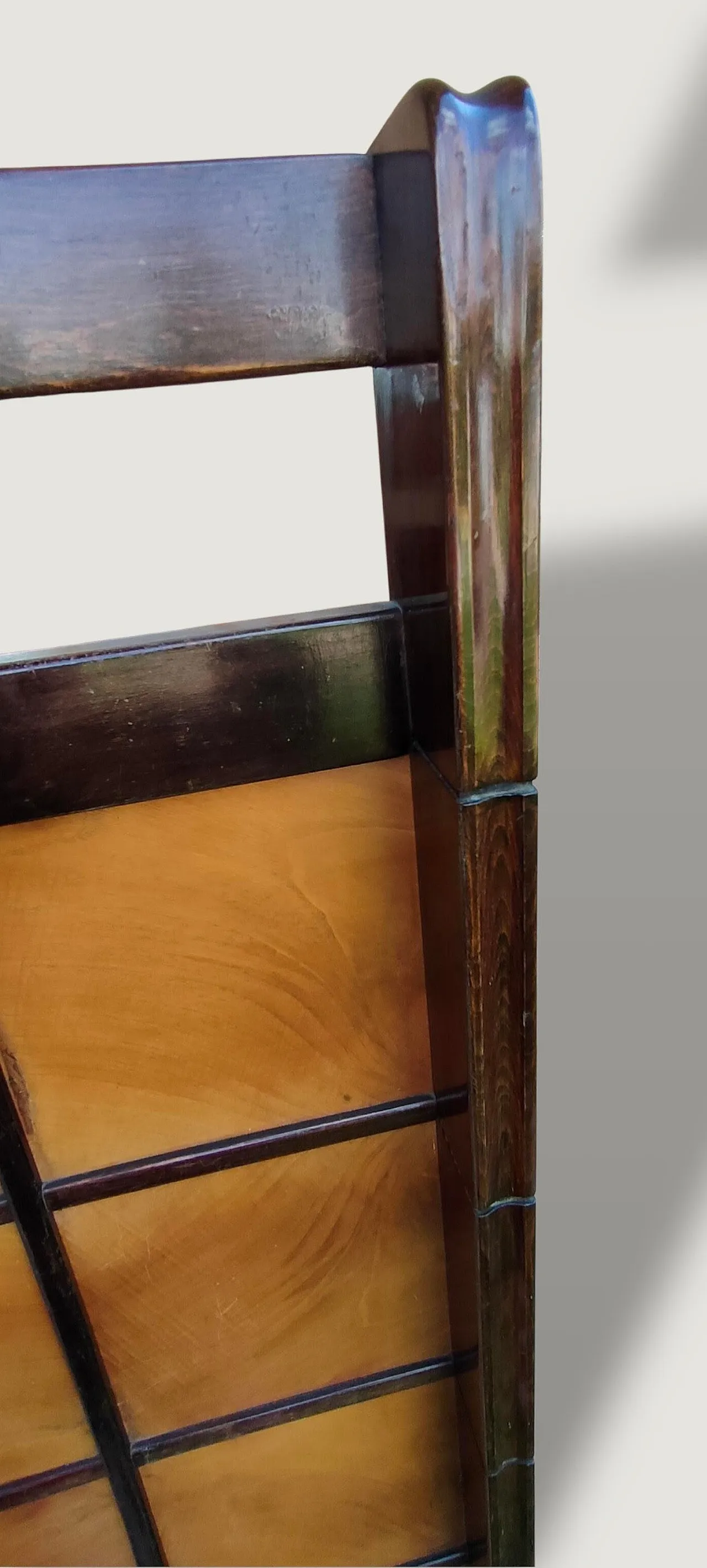 Art Deco wooden coat stand with umbrella stand and hatbox, 1930s 21