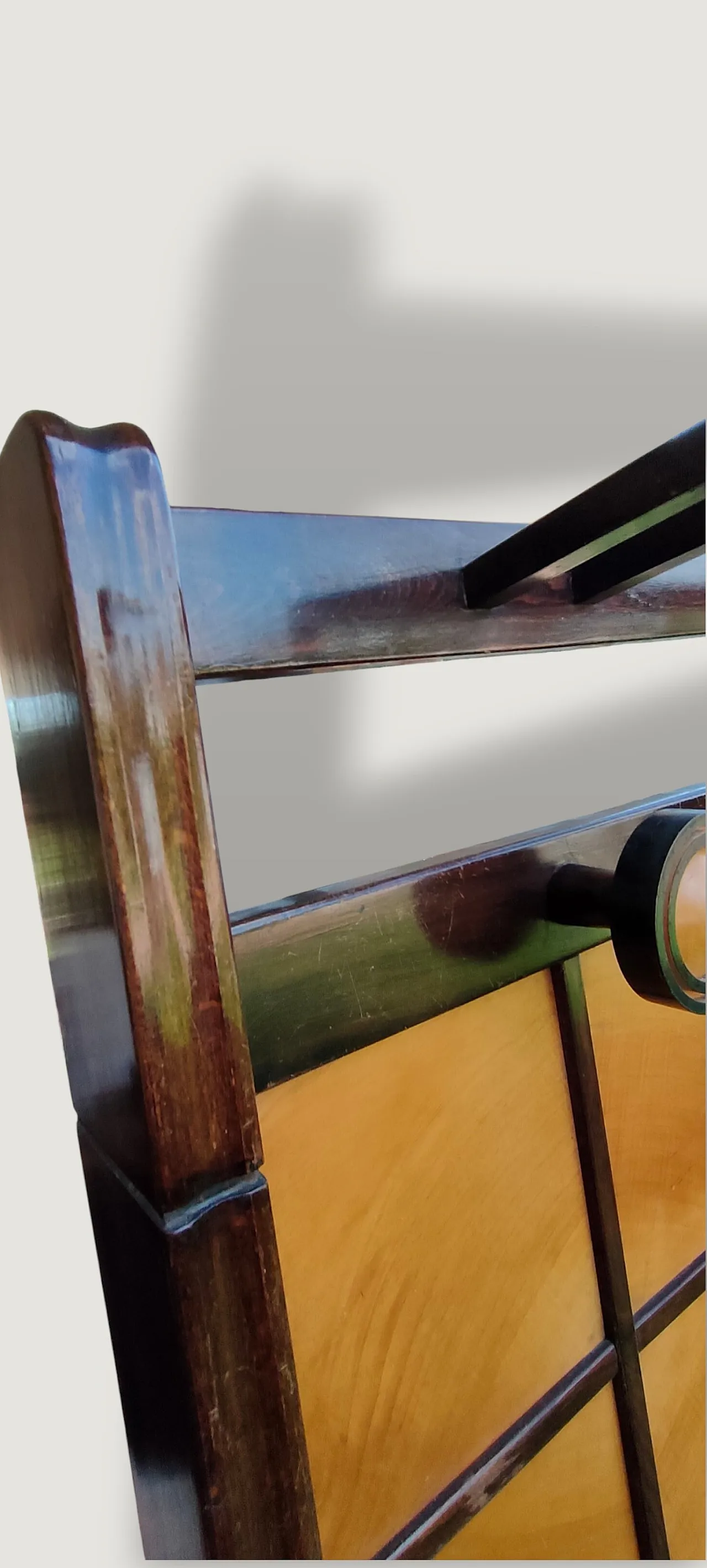 Art Deco wooden coat stand with umbrella stand and hatbox, 1930s 22