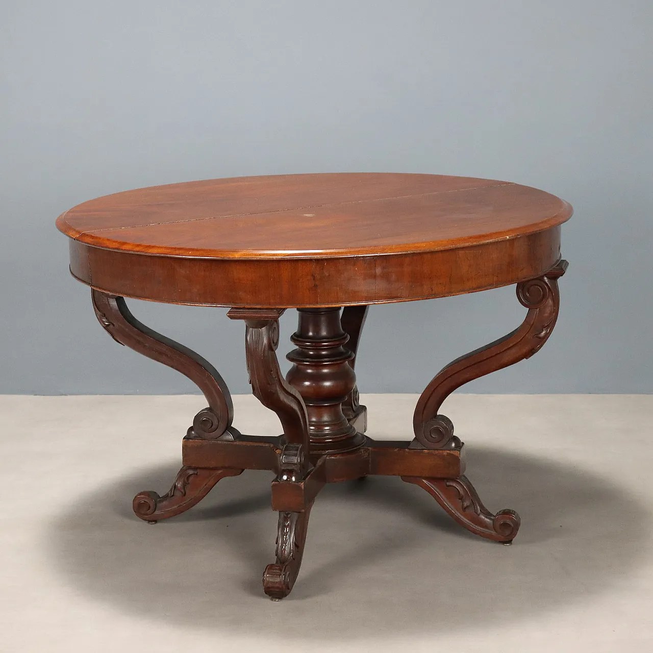 Tavolo a cestello in mogano, '800 1