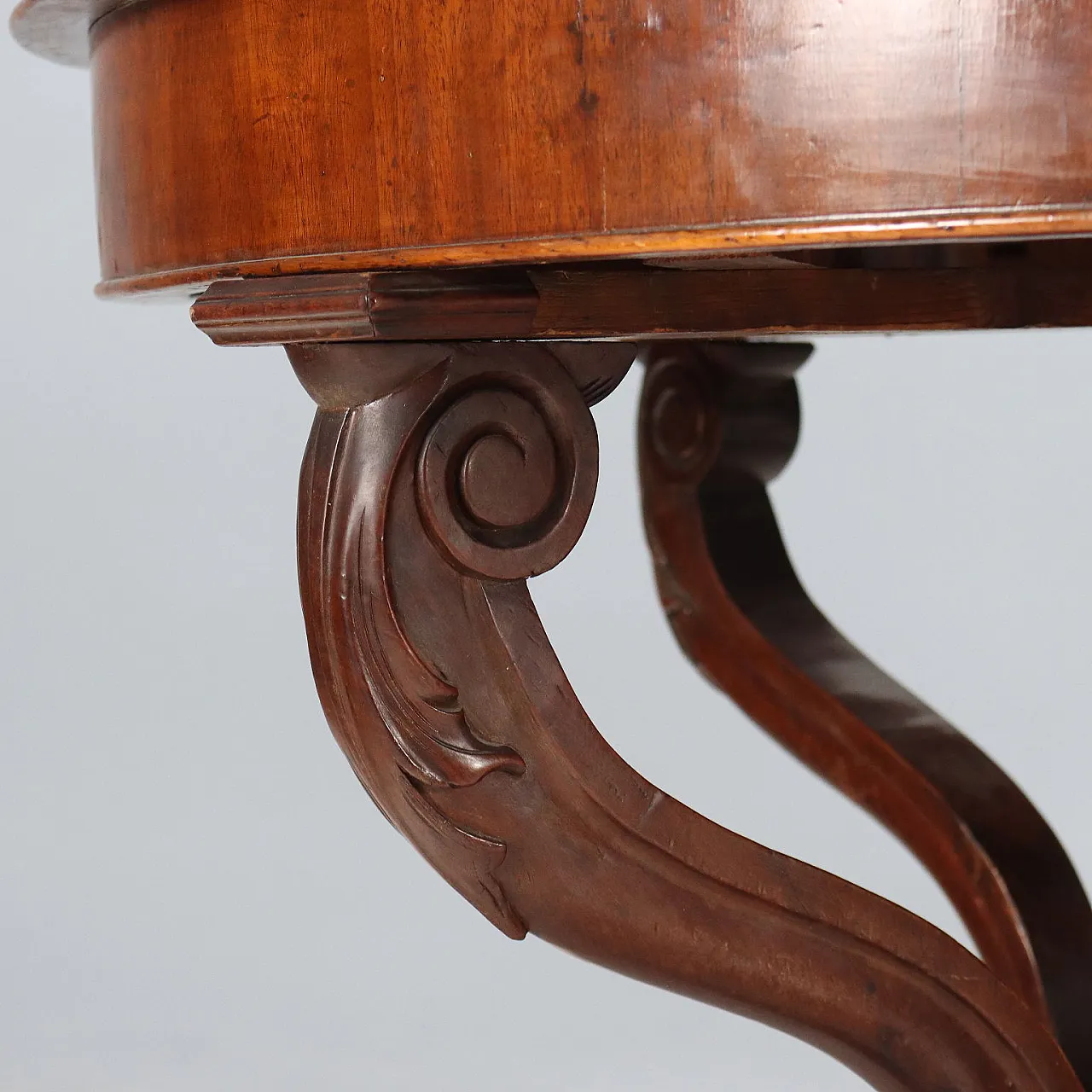 Tavolo a cestello in mogano, '800 9