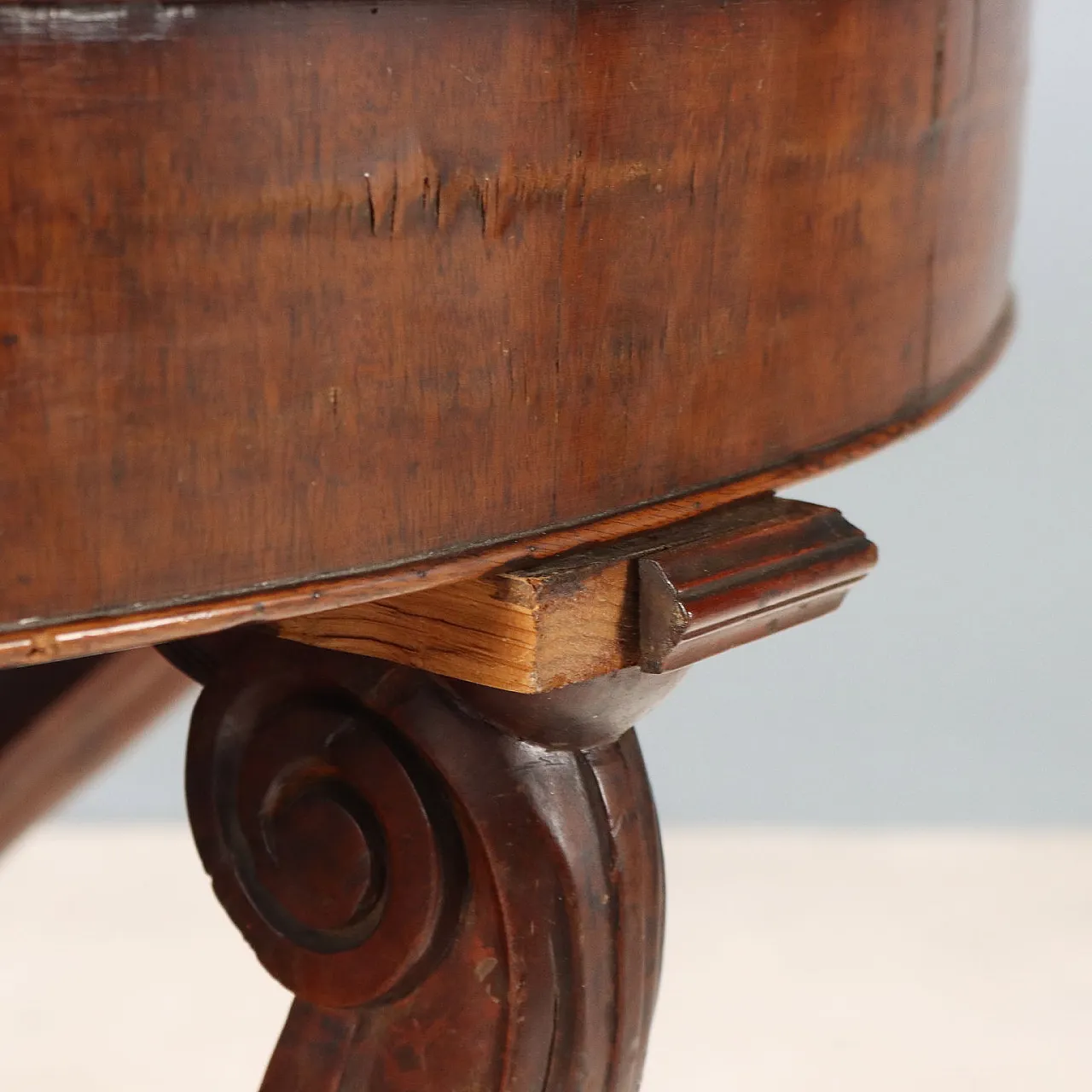 Tavolo a cestello in mogano, '800 10