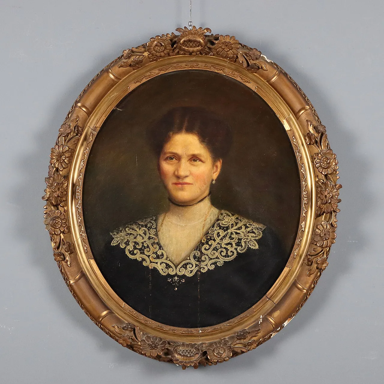 Francine Charderon, olio su tela con cornice, '800 1