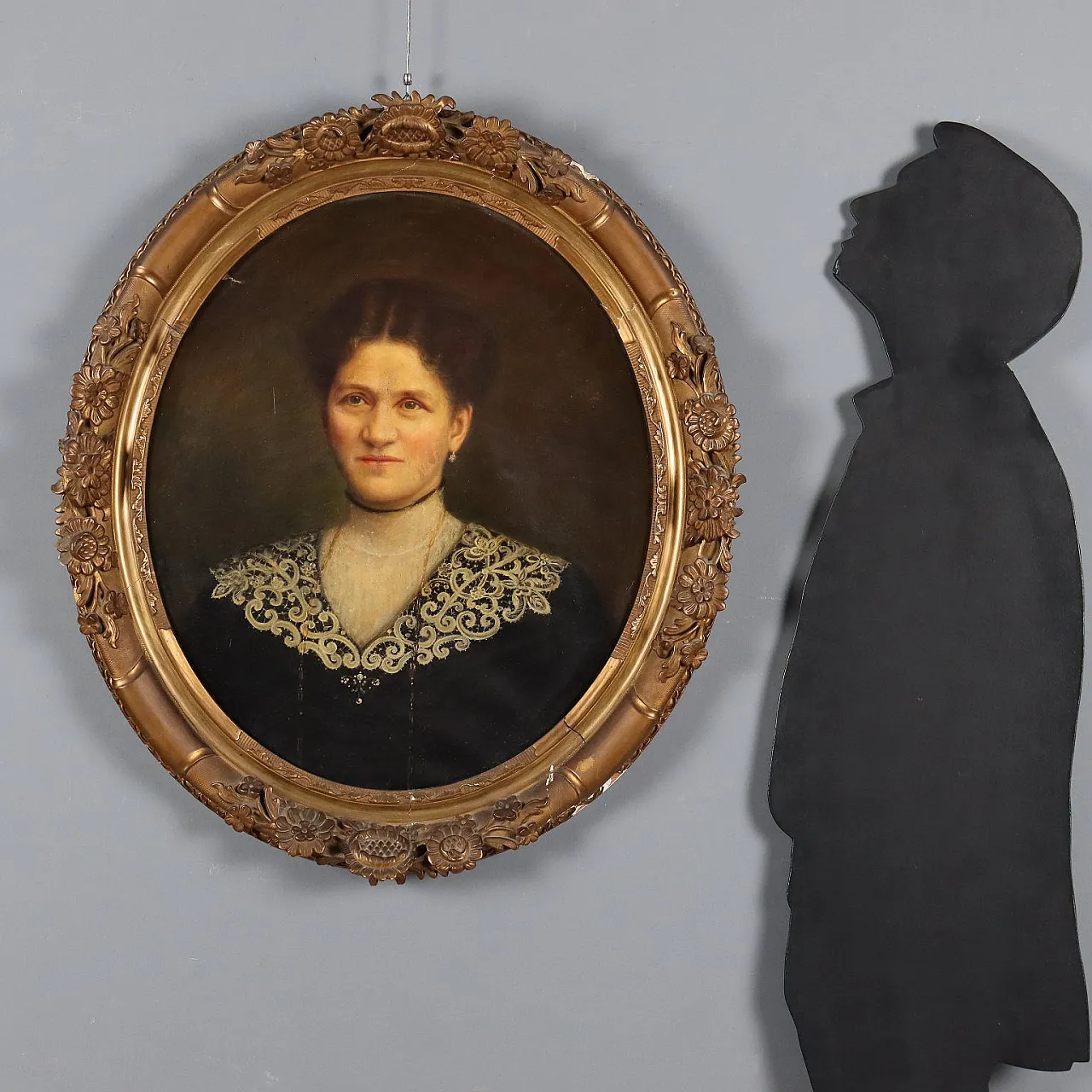 Francine Charderon, olio su tela con cornice, '800 2