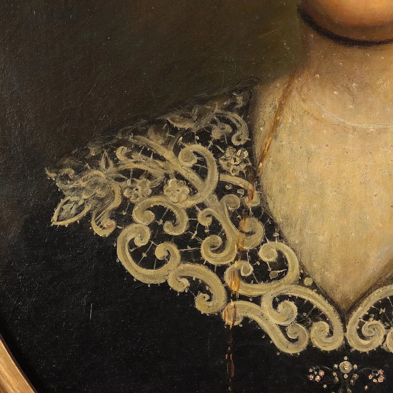 Francine Charderon, olio su tela con cornice, '800 5