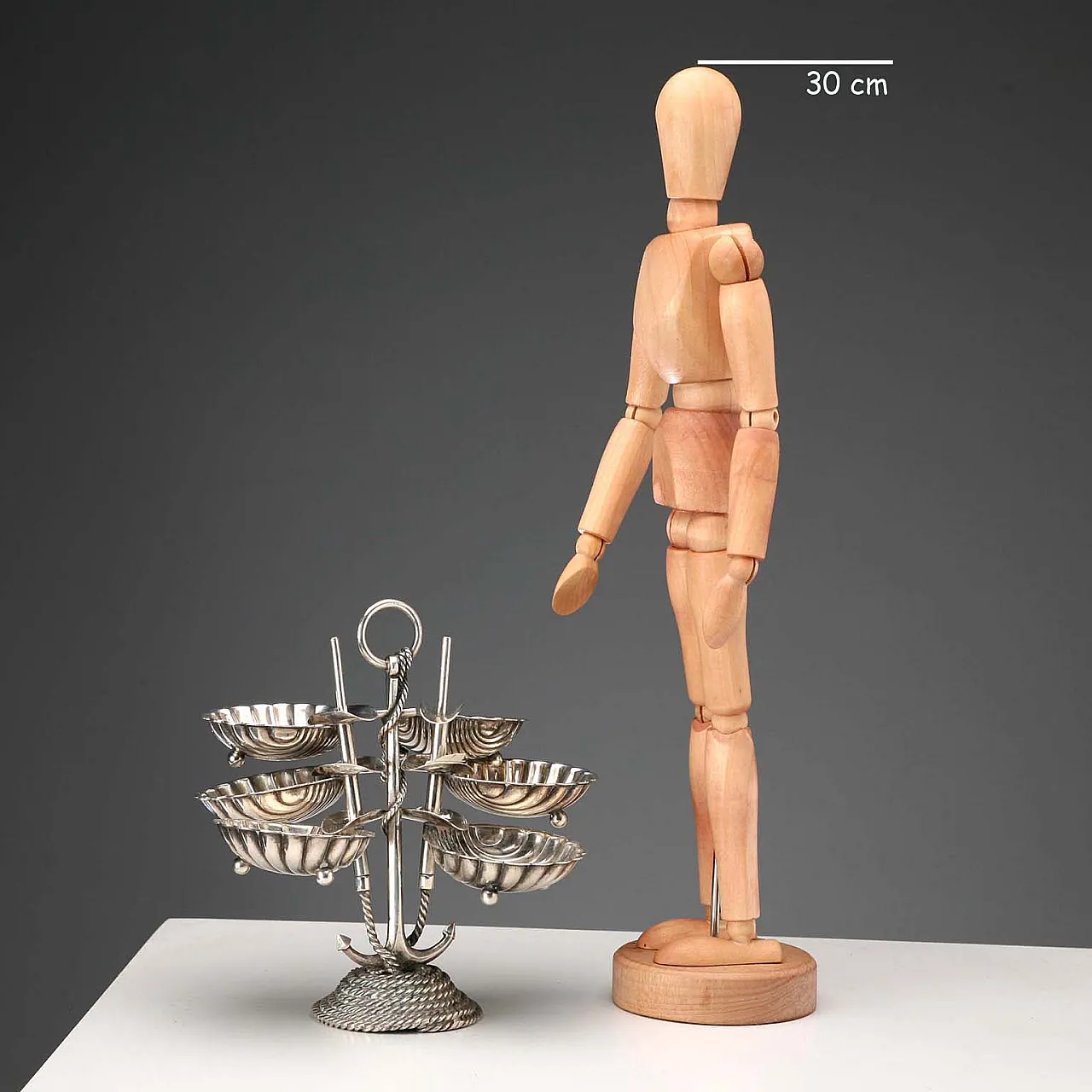 CESA Alessandria silver ashtray set, 20th century 2