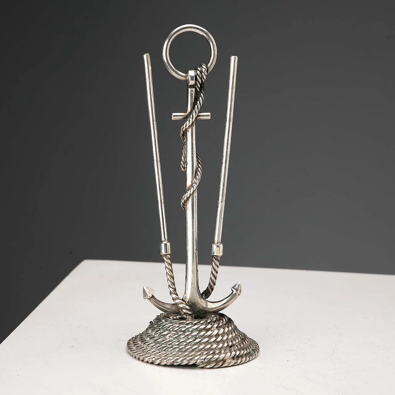 CESA Alessandria silver ashtray set, 20th century 6